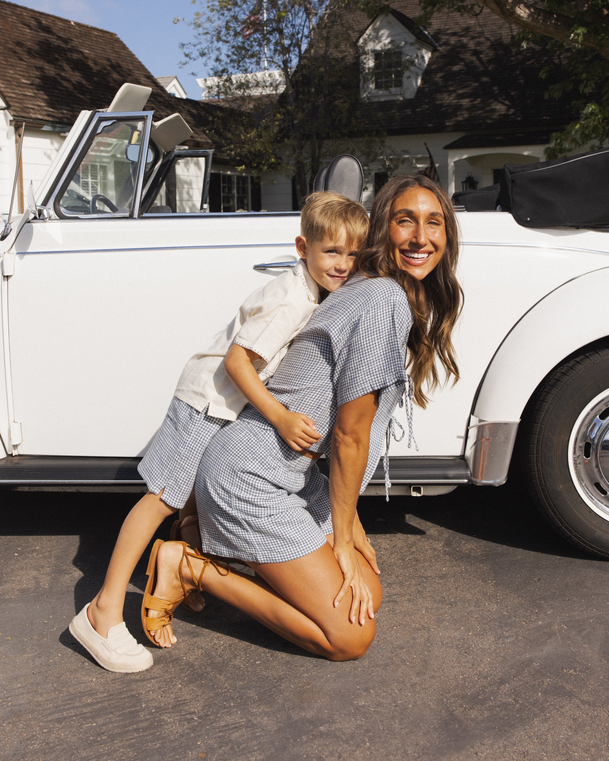 Perry Short Marine Gingham