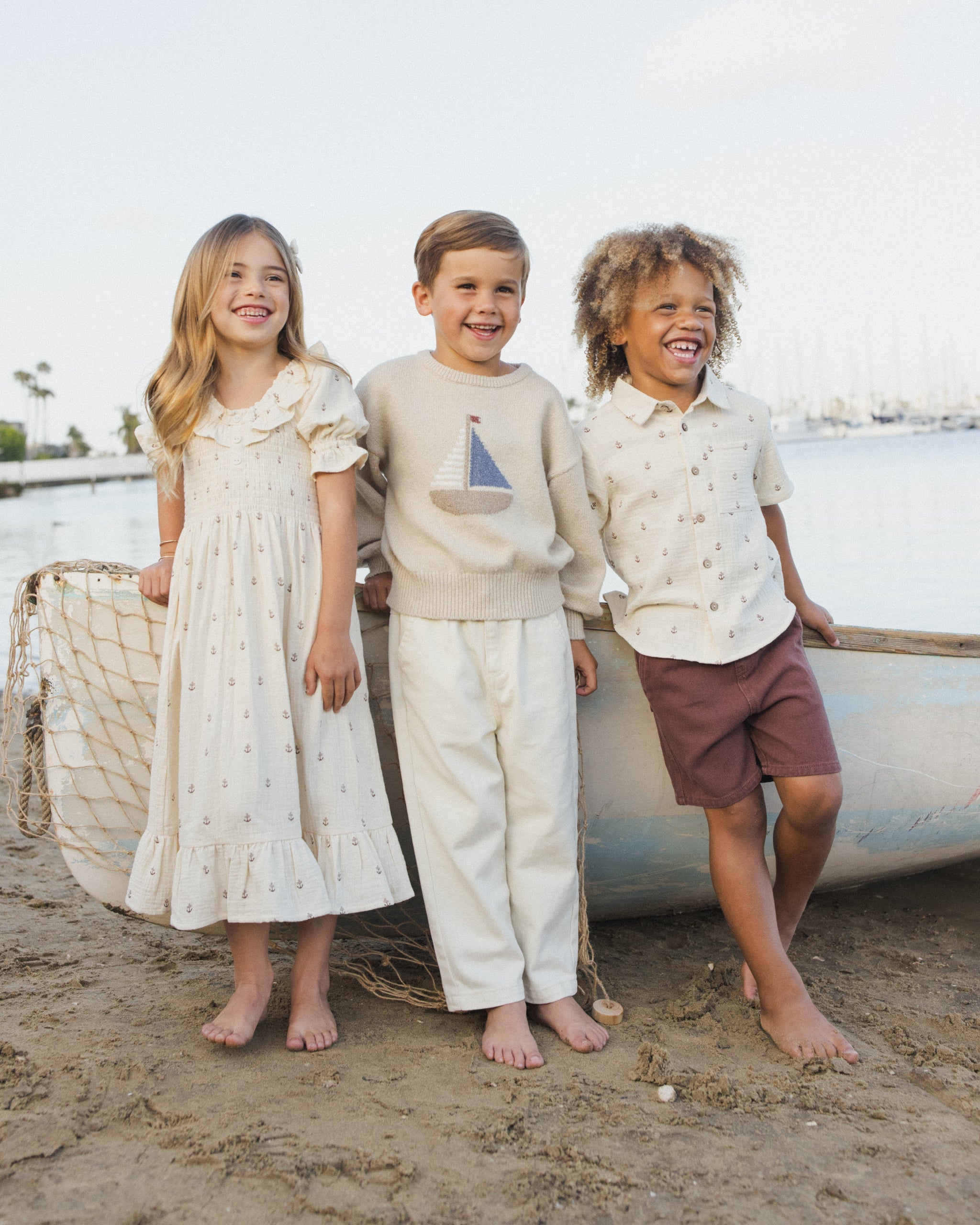 Collared Short Sleeve Shirt Anchors