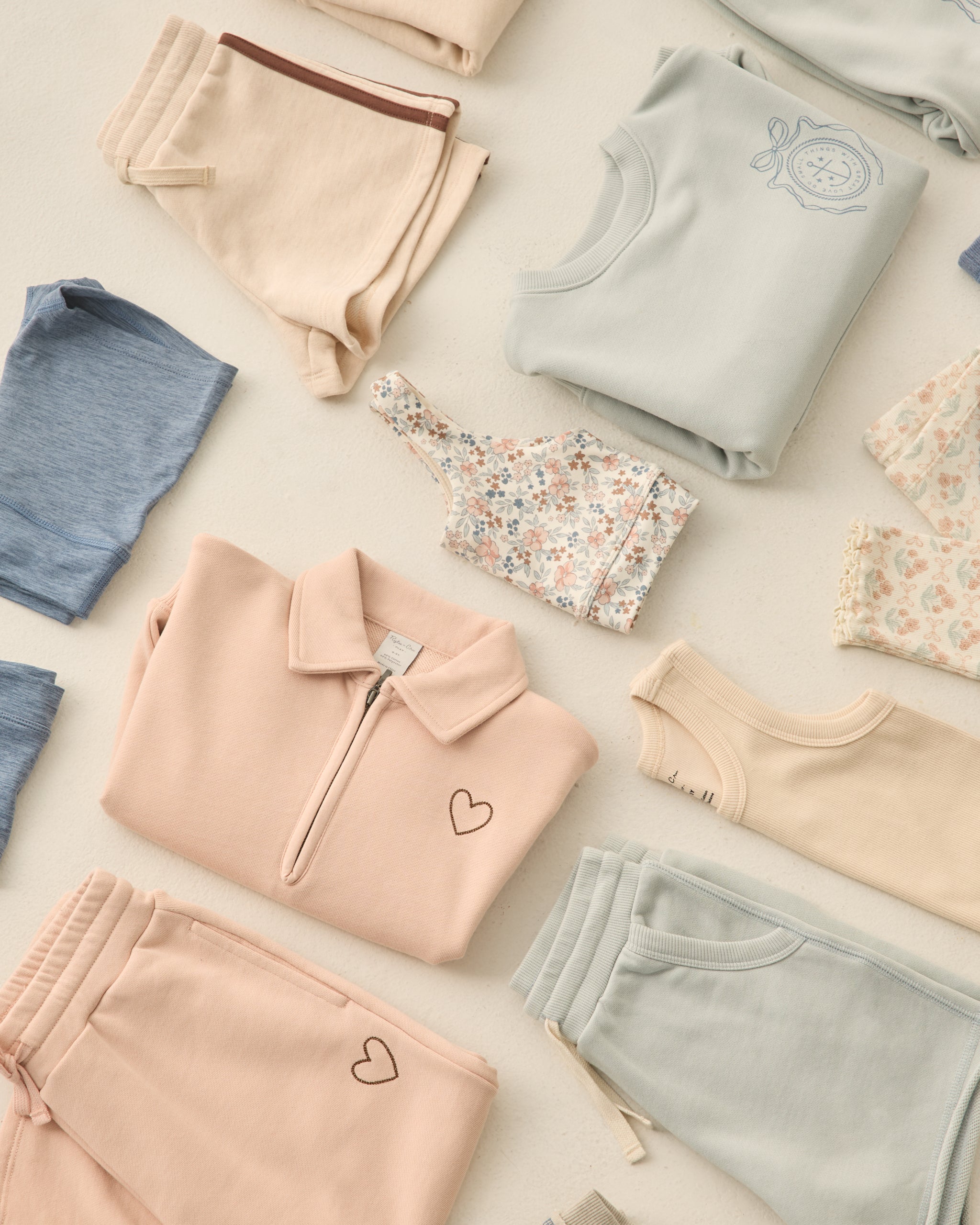 Wide Leg Sweatpant Blush