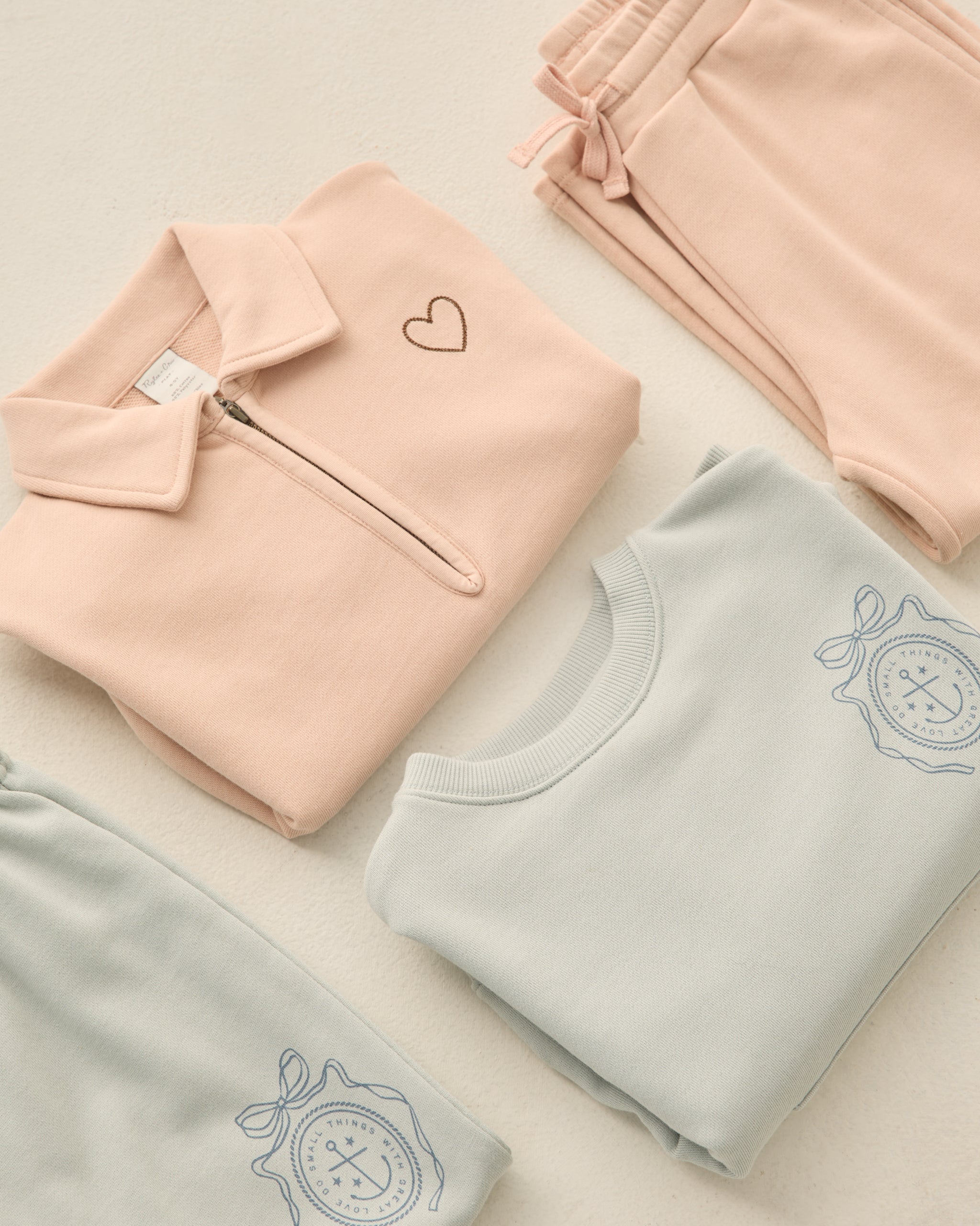 Wide Leg Sweatpant Blush