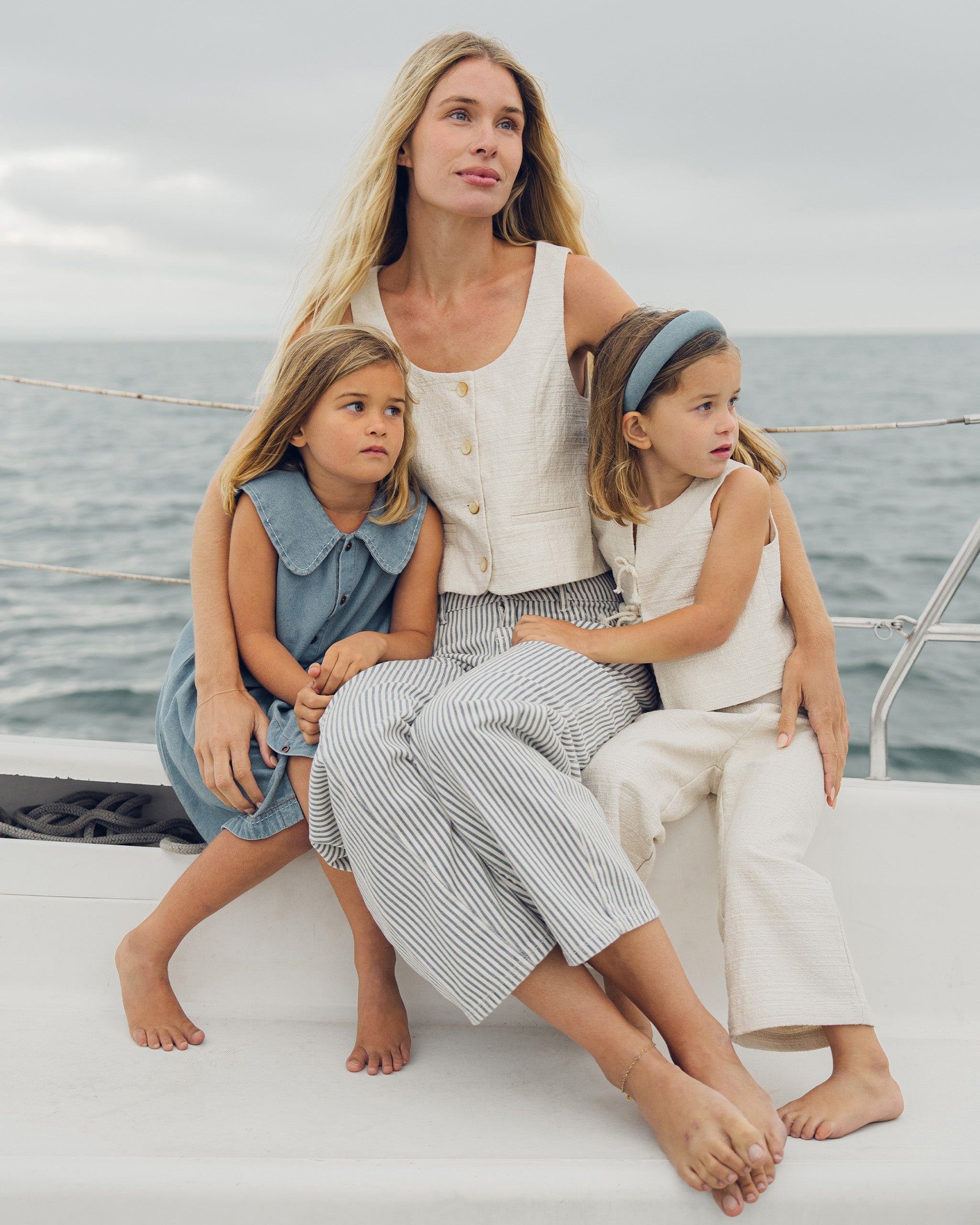 Padded Headband Washed Blue