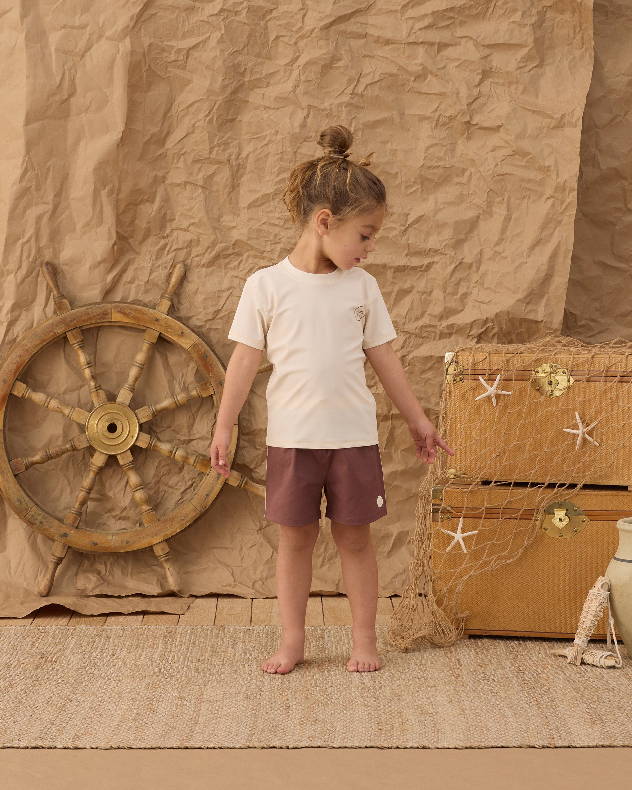 Short Sleeve Rashguard Natural