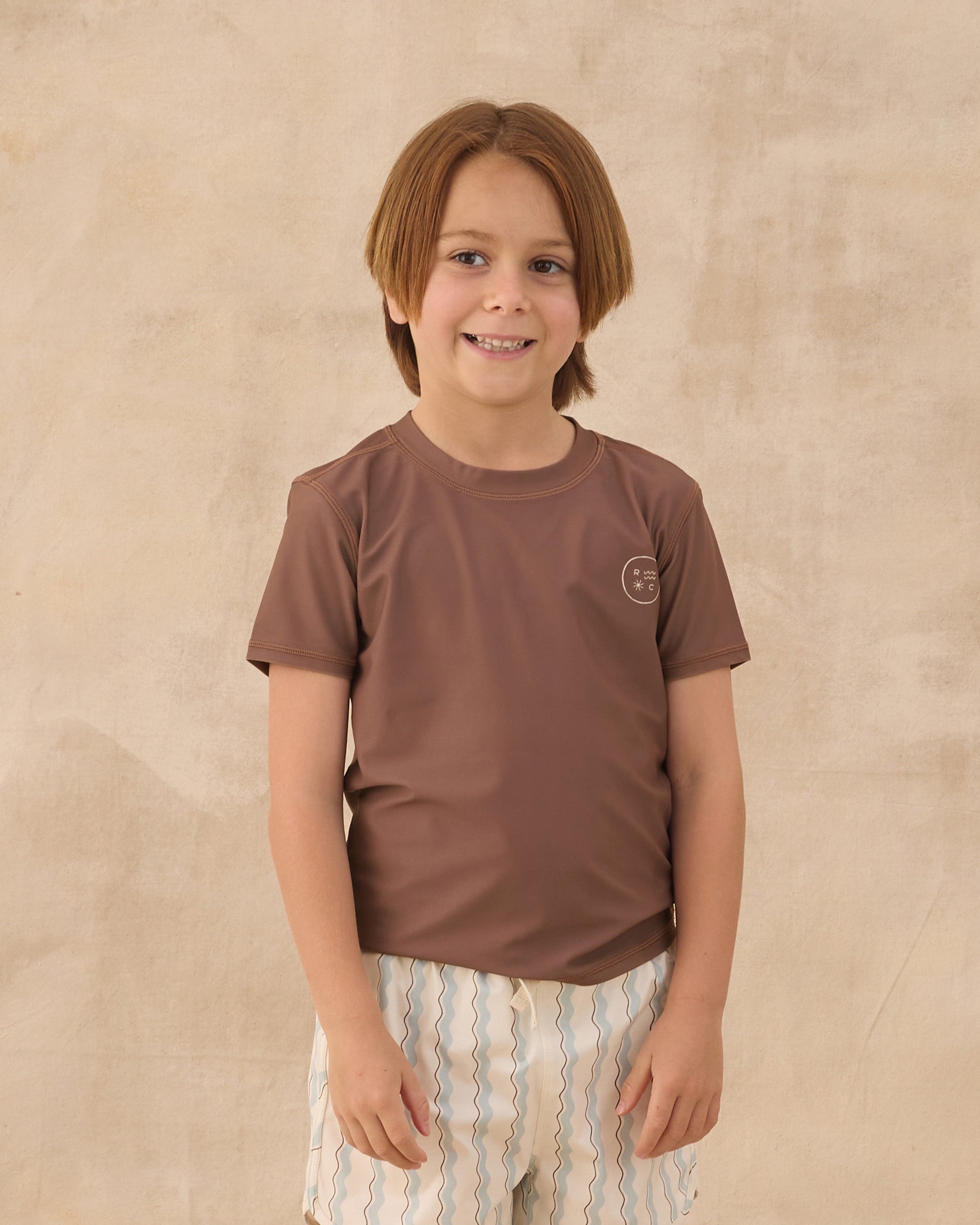 Short Sleeve Rashguard Chocolate
