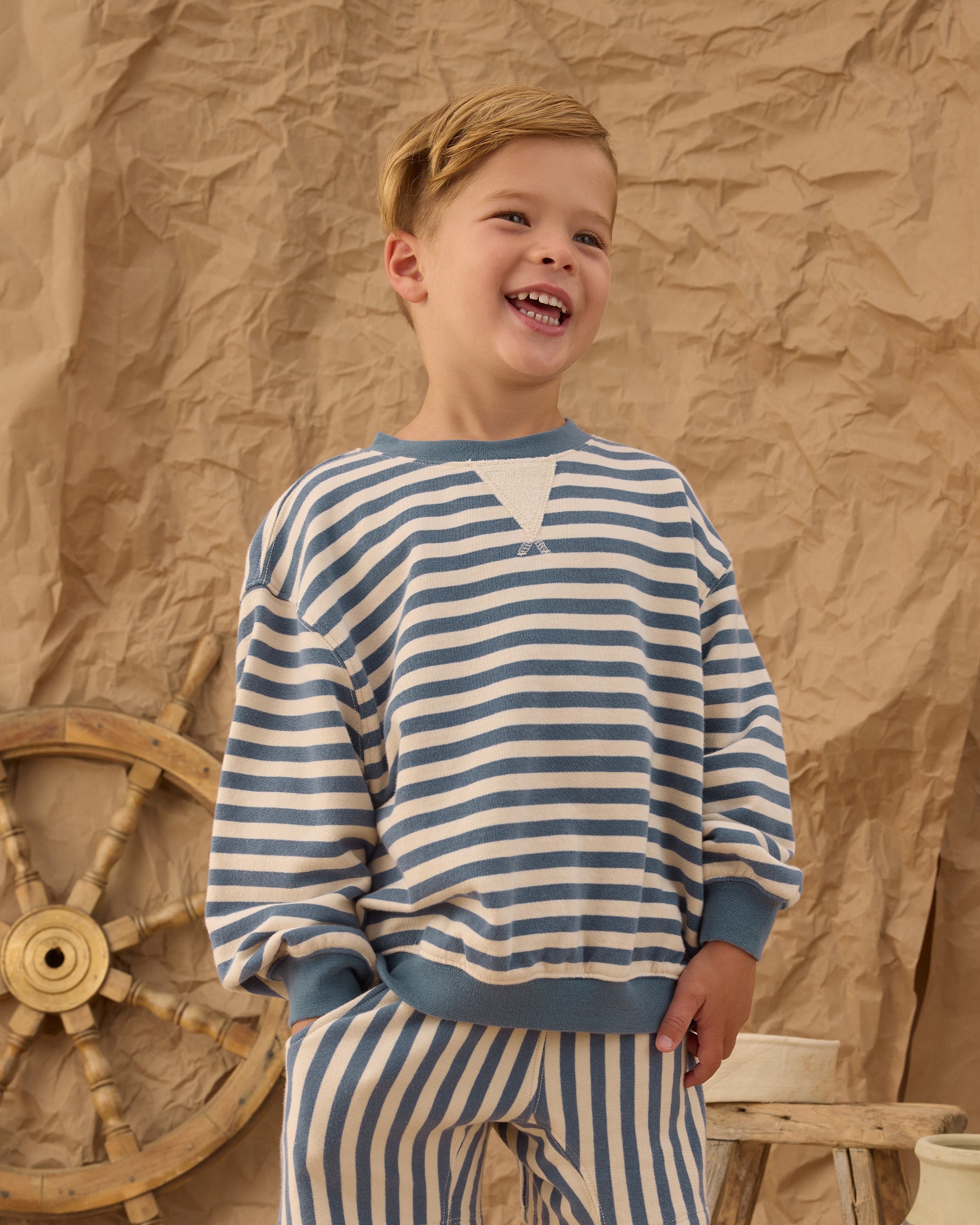Relaxed Short Marine Stripe