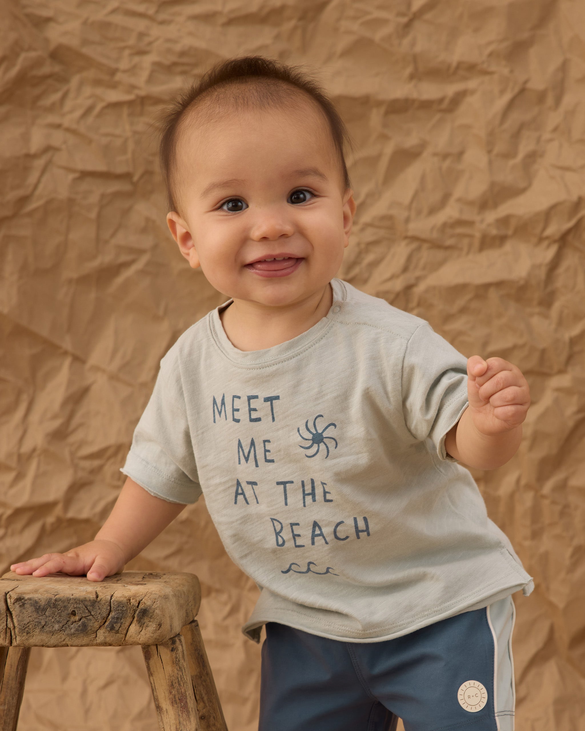 Raw Edge Tee Meet Me At The Beach