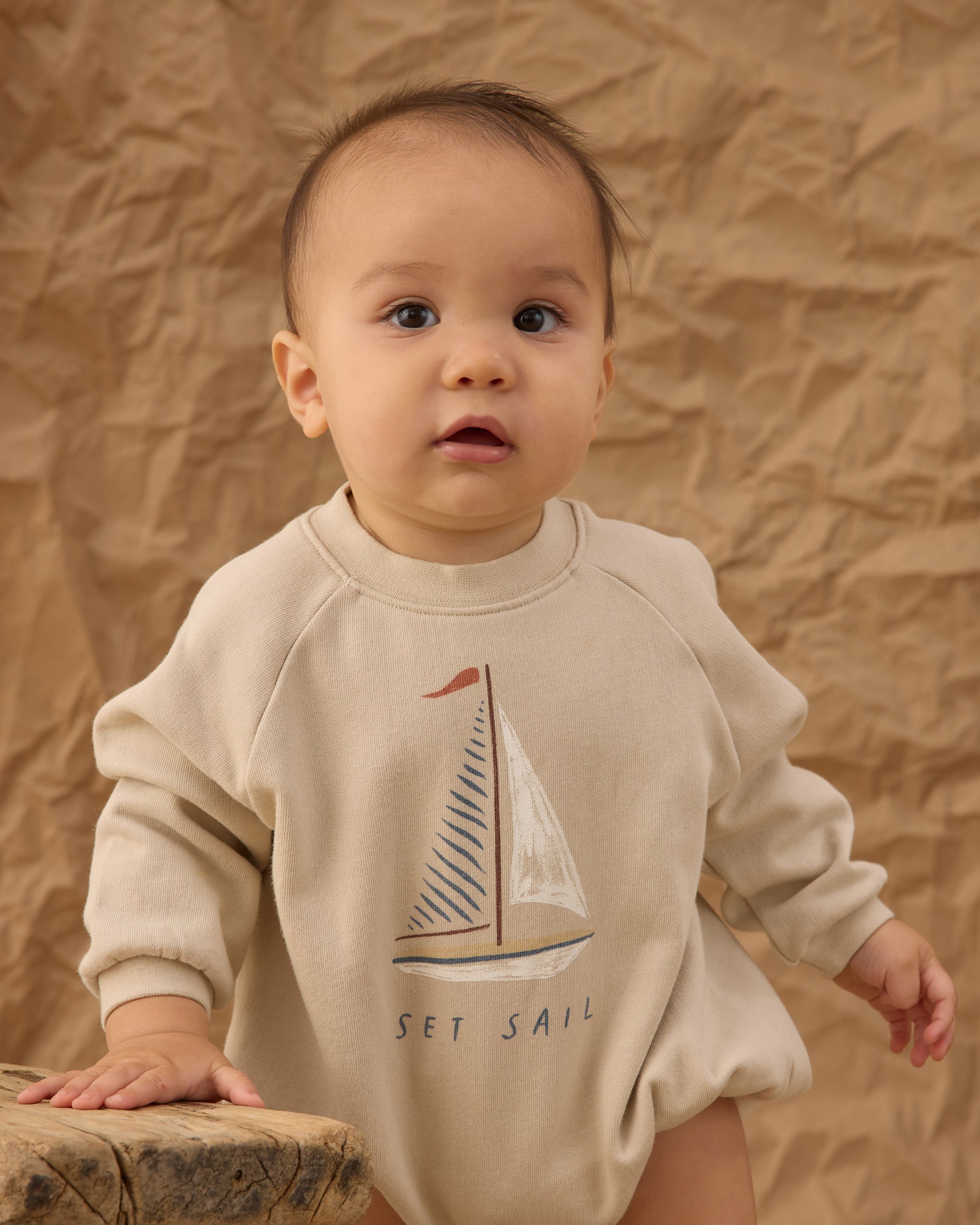 Crewneck Romper Set Sail