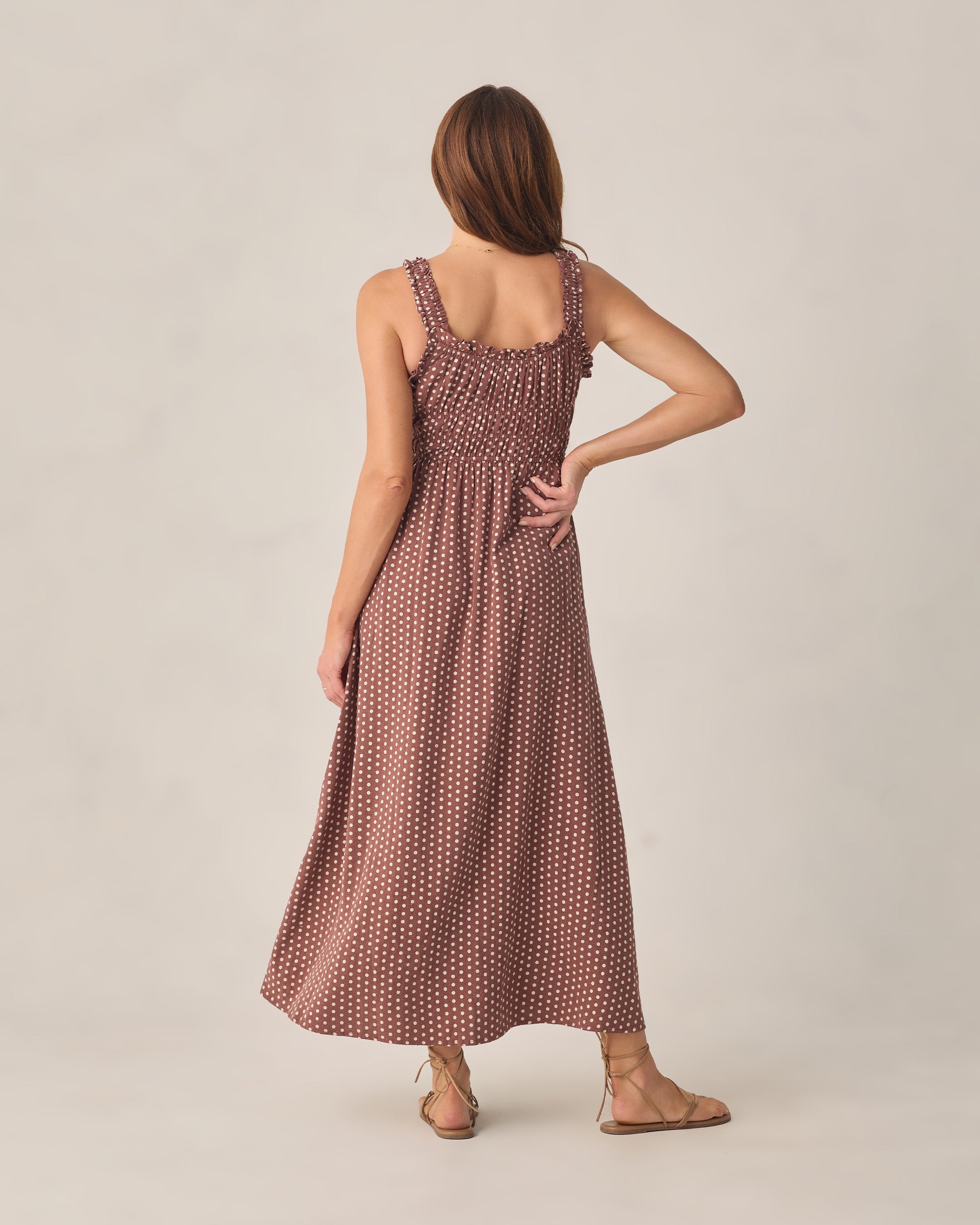 Women's Jane Dress Chocolate Polka Dot