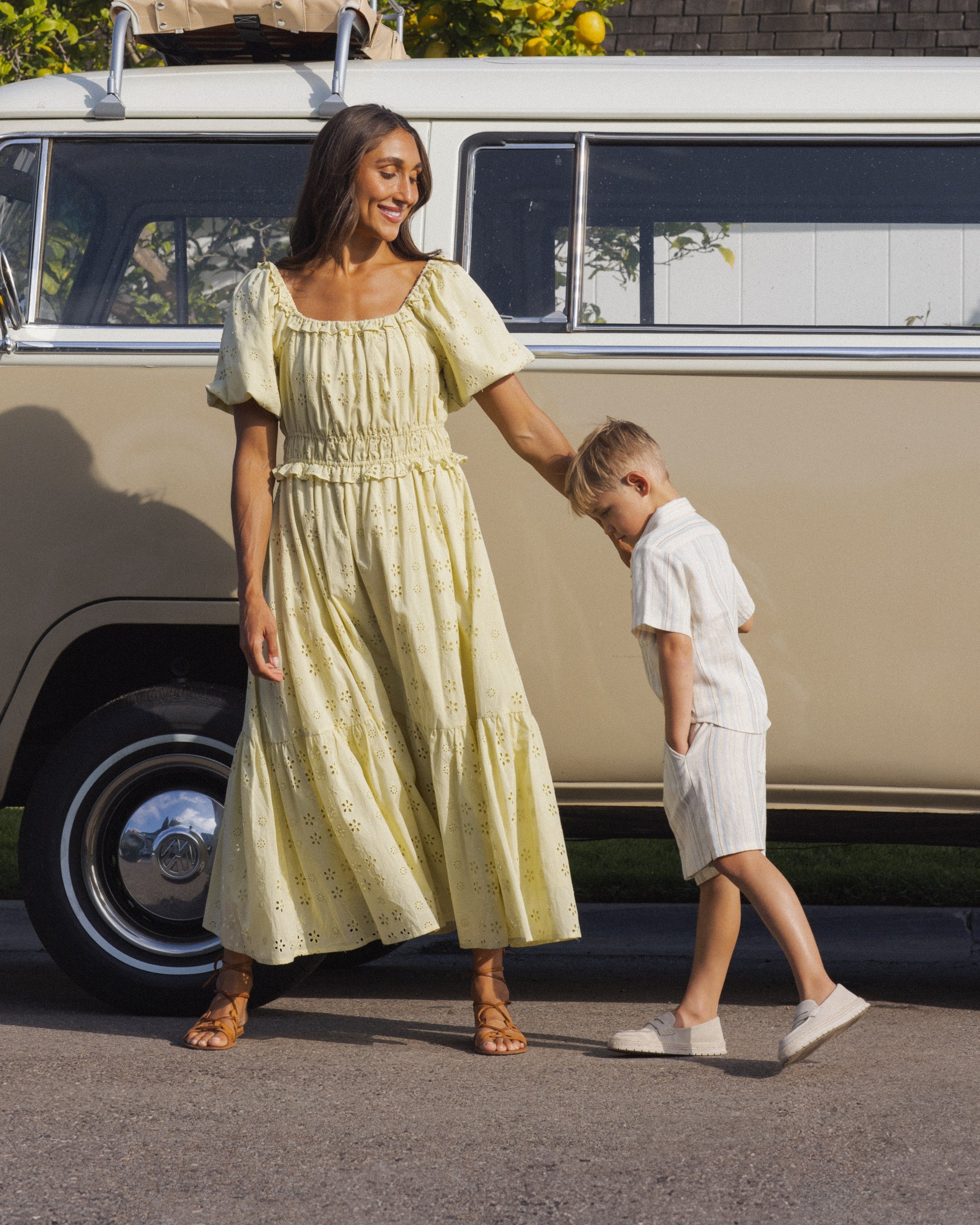 Women's Tenley Dress Citron - Rylee + Cru | Kids Clothes | Trendy Baby Clothes | Modern Infant Outfits |