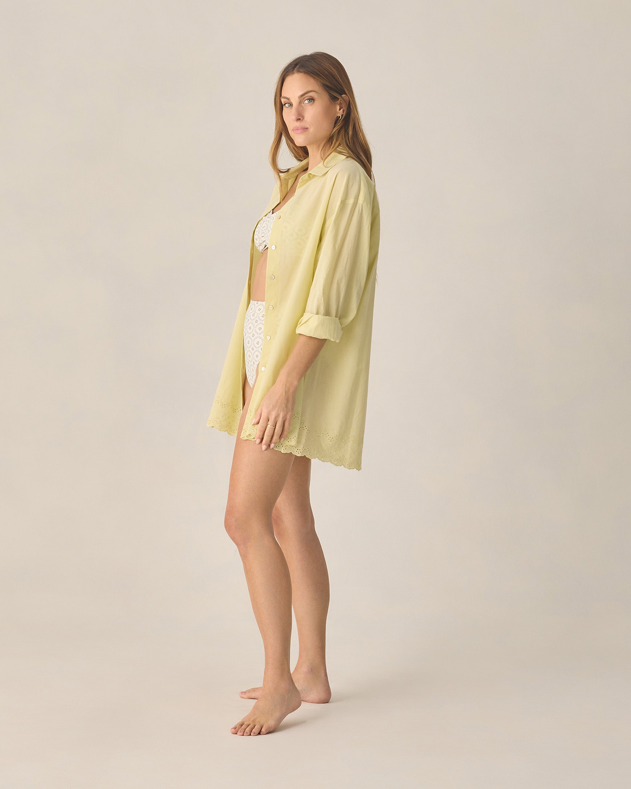 Women's Del Mar Shirt Citron - Rylee + Cru | Kids Clothes | Trendy Baby Clothes | Modern Infant Outfits |
