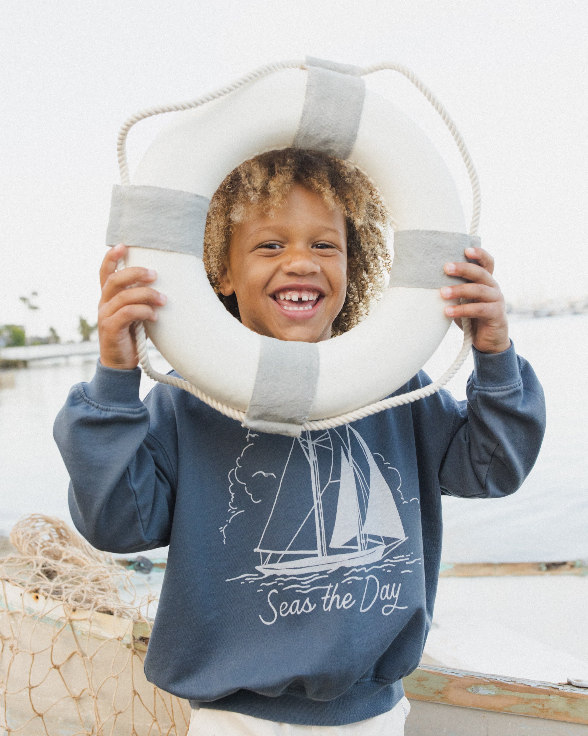 Sweatshirt Seas The Day - Rylee + Cru | Kids Clothes | Trendy Baby Clothes | Modern Infant Outfits |