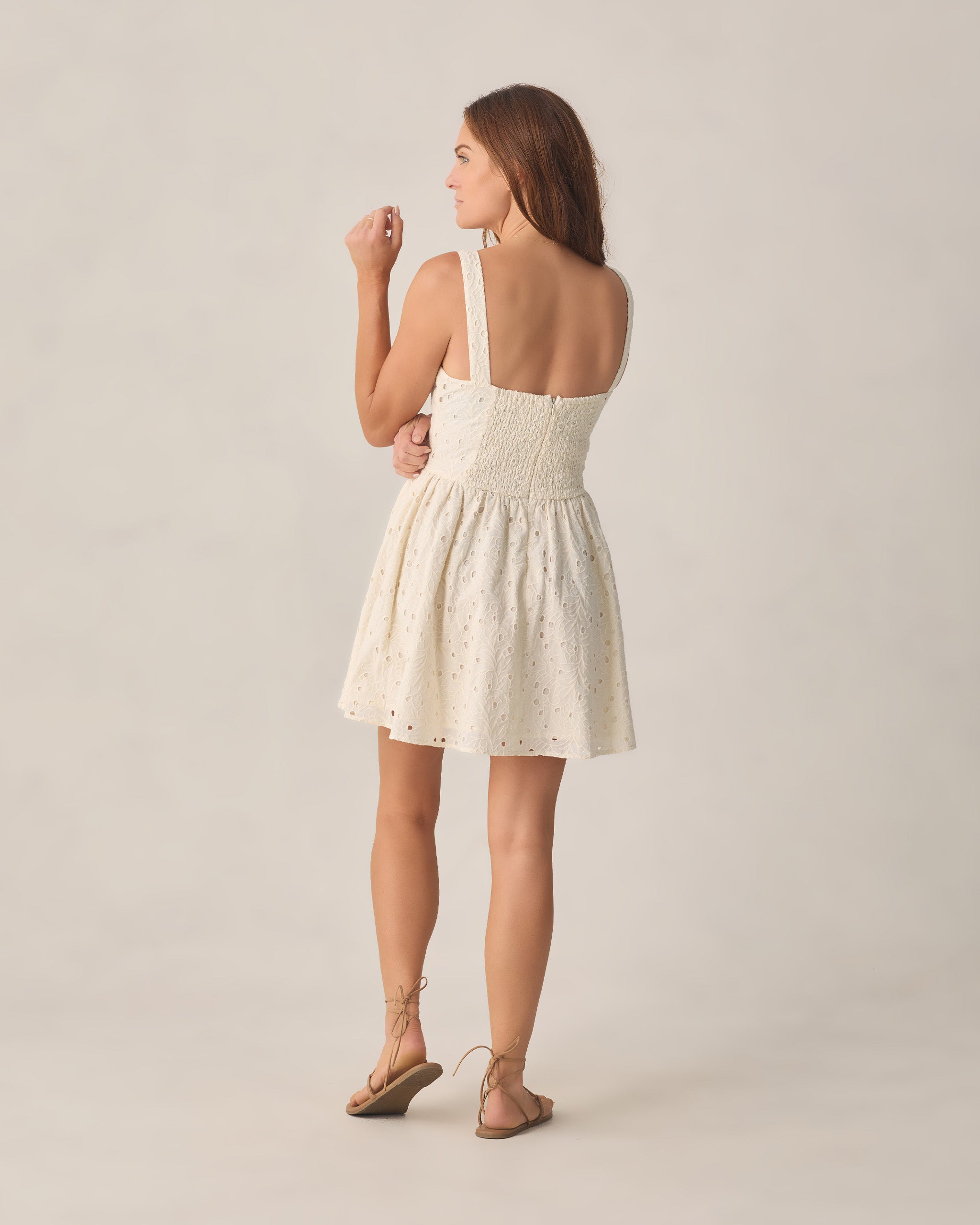 Women's Primrose Mini Dress Ivory - Rylee + Cru | Kids Clothes | Trendy Baby Clothes | Modern Infant Outfits |
