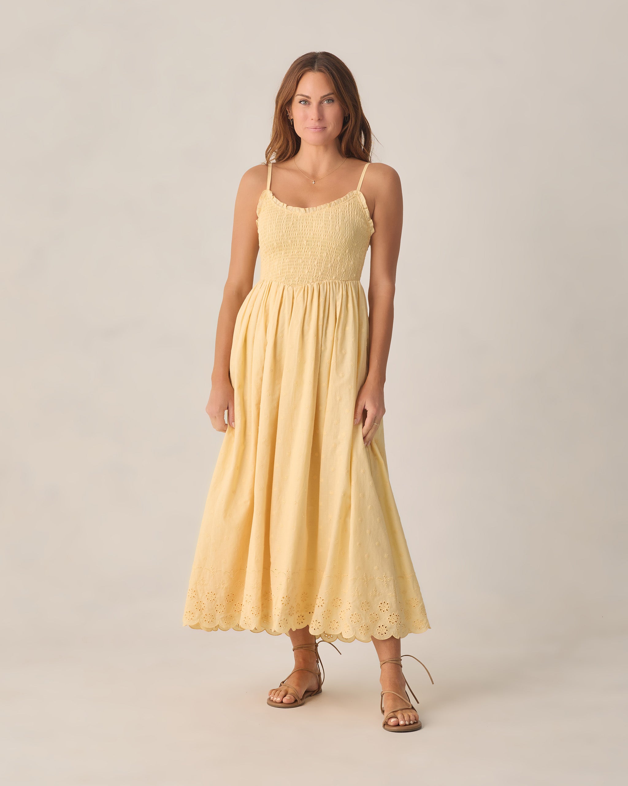 Women's Chrissy Dress Lemon - Rylee + Cru | Kids Clothes | Trendy Baby Clothes | Modern Infant Outfits |
