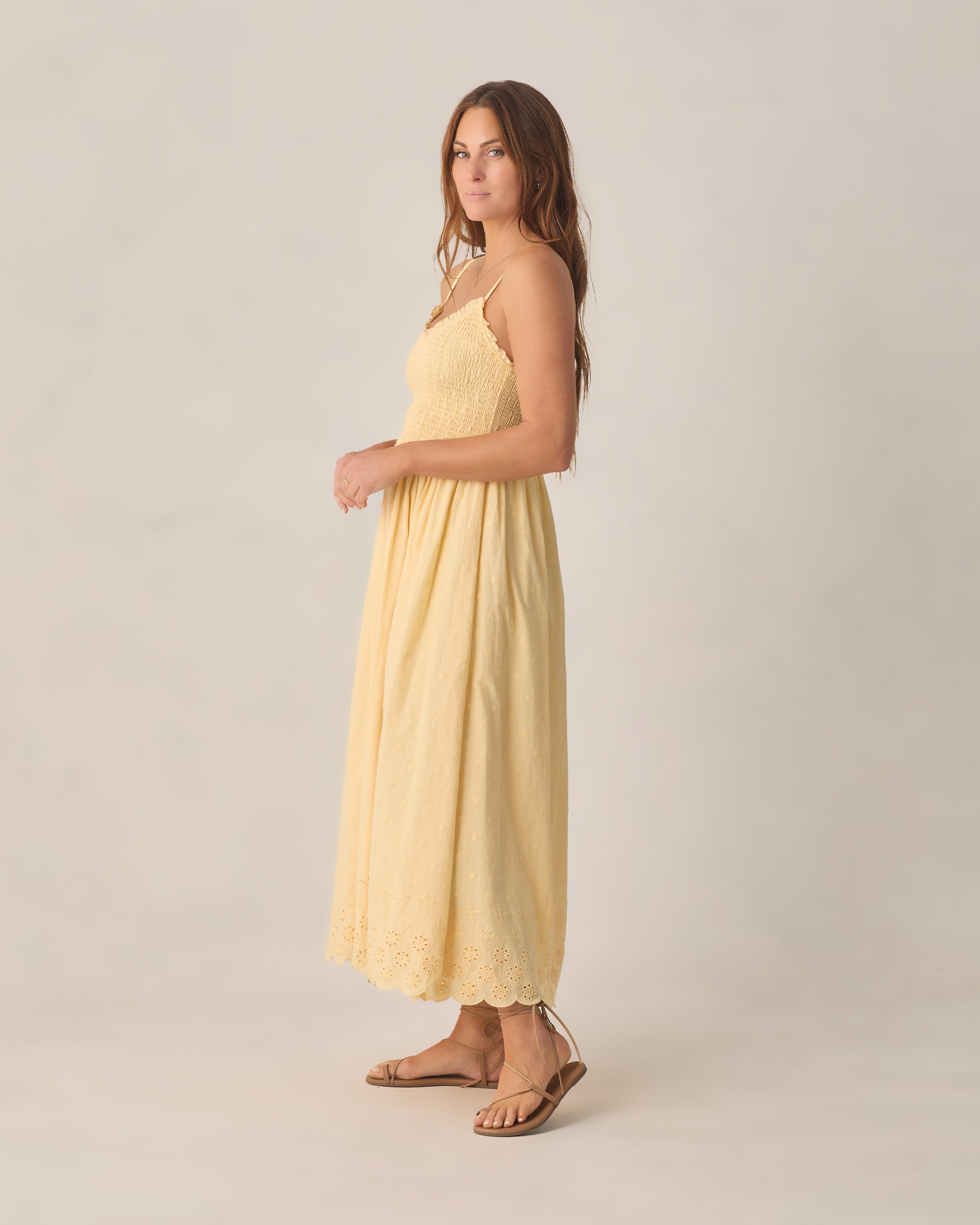 Women's Chrissy Dress Lemon - Rylee + Cru | Kids Clothes | Trendy Baby Clothes | Modern Infant Outfits |