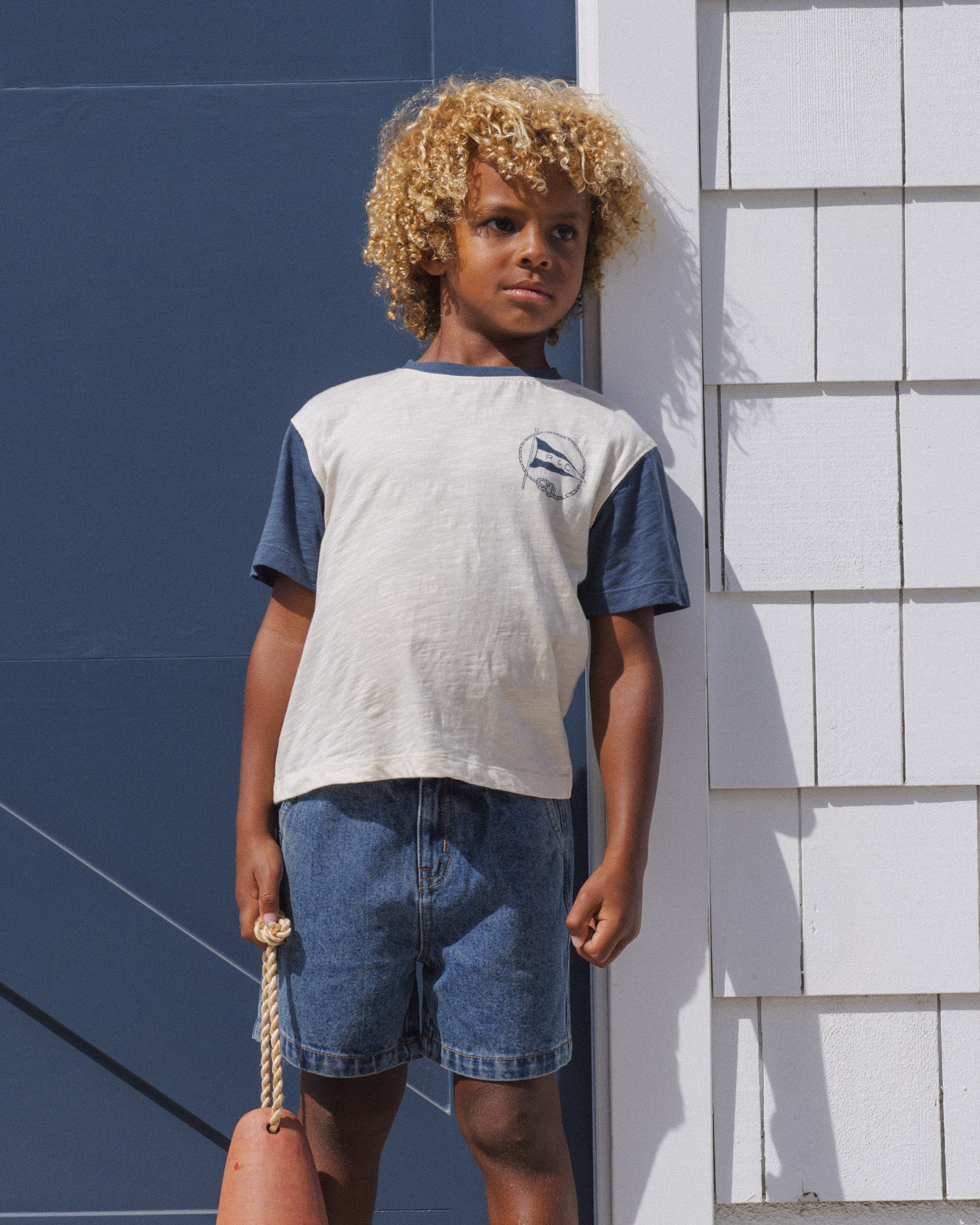 Dawson Short Navy - Rylee + Cru | Kids Clothes | Trendy Baby Clothes | Modern Infant Outfits |