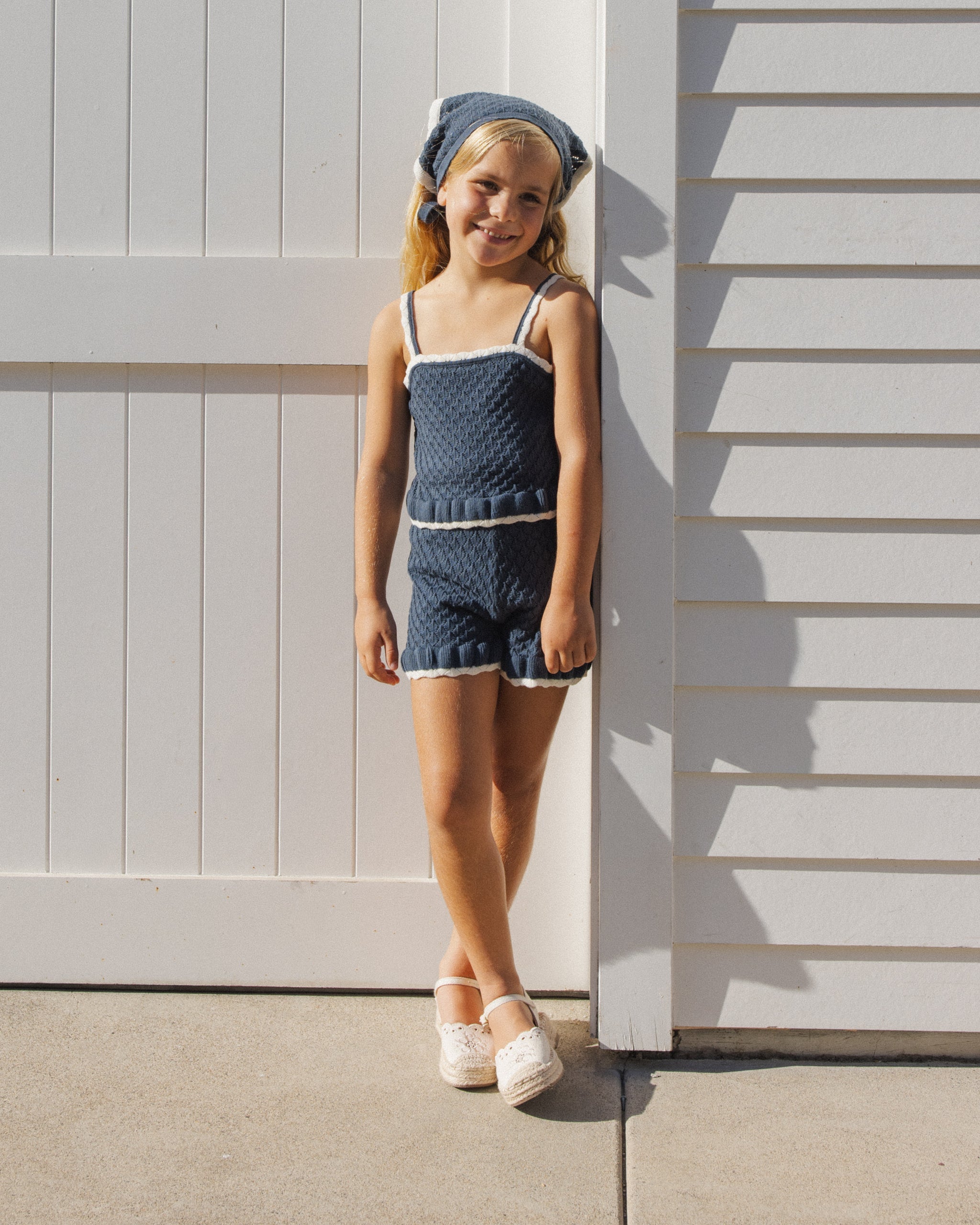 Naomi Set Navy - Rylee + Cru | Kids Clothes | Trendy Baby Clothes | Modern Infant Outfits |