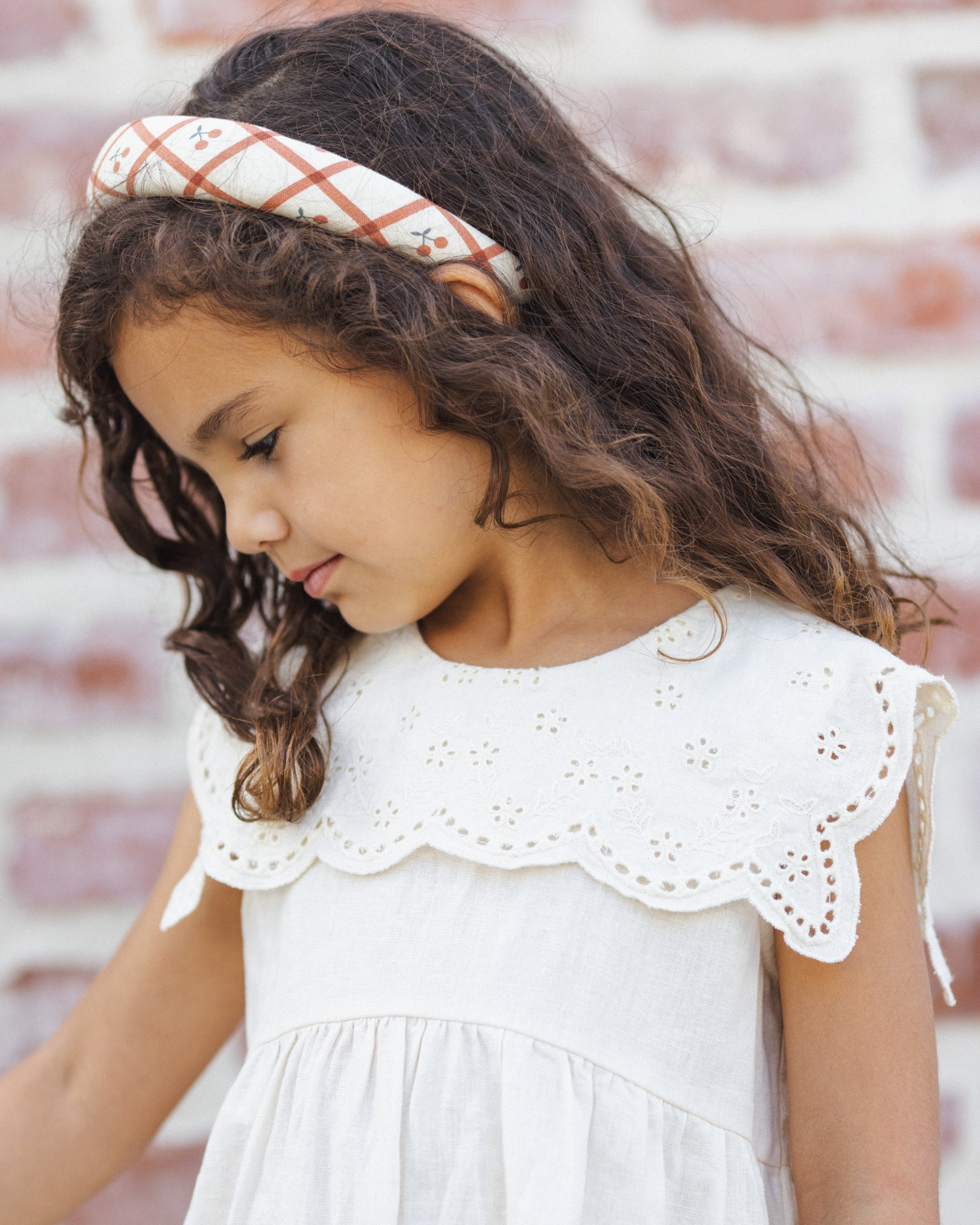 Padded Headband Cherry Check - Rylee + Cru | Kids Clothes | Trendy Baby Clothes | Modern Infant Outfits |
