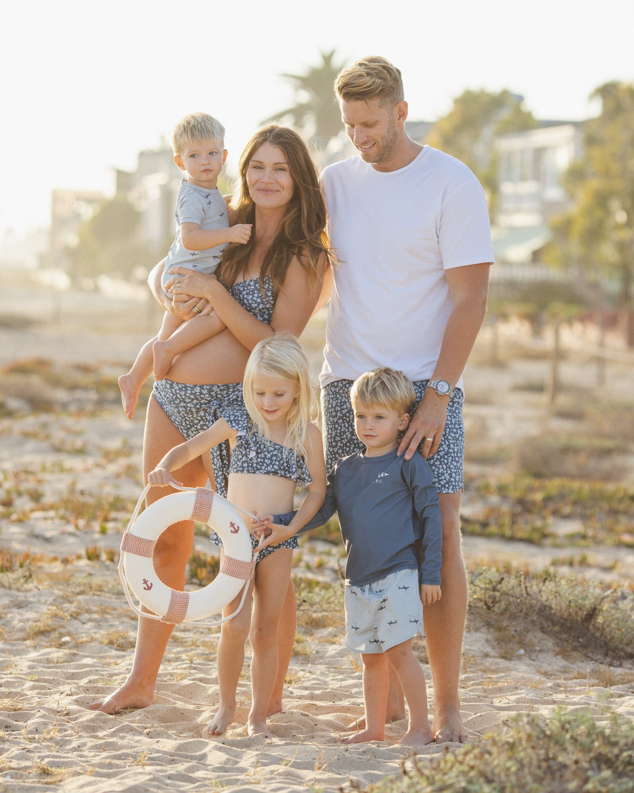 Swim Trunk Sharks - Rylee + Cru | Kids Clothes | Trendy Baby Clothes | Modern Infant Outfits |