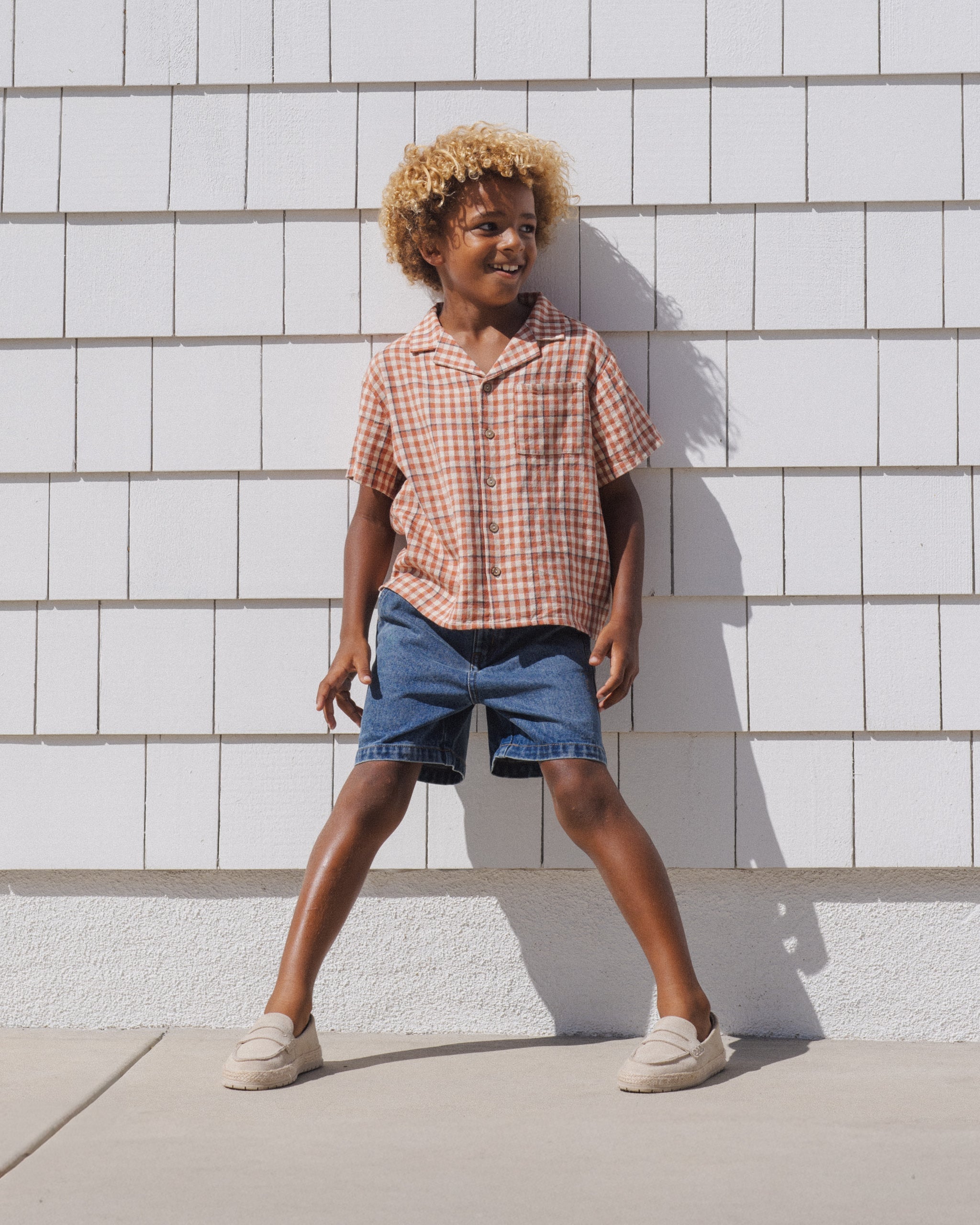 Dawson Short Navy - Rylee + Cru | Kids Clothes | Trendy Baby Clothes | Modern Infant Outfits |