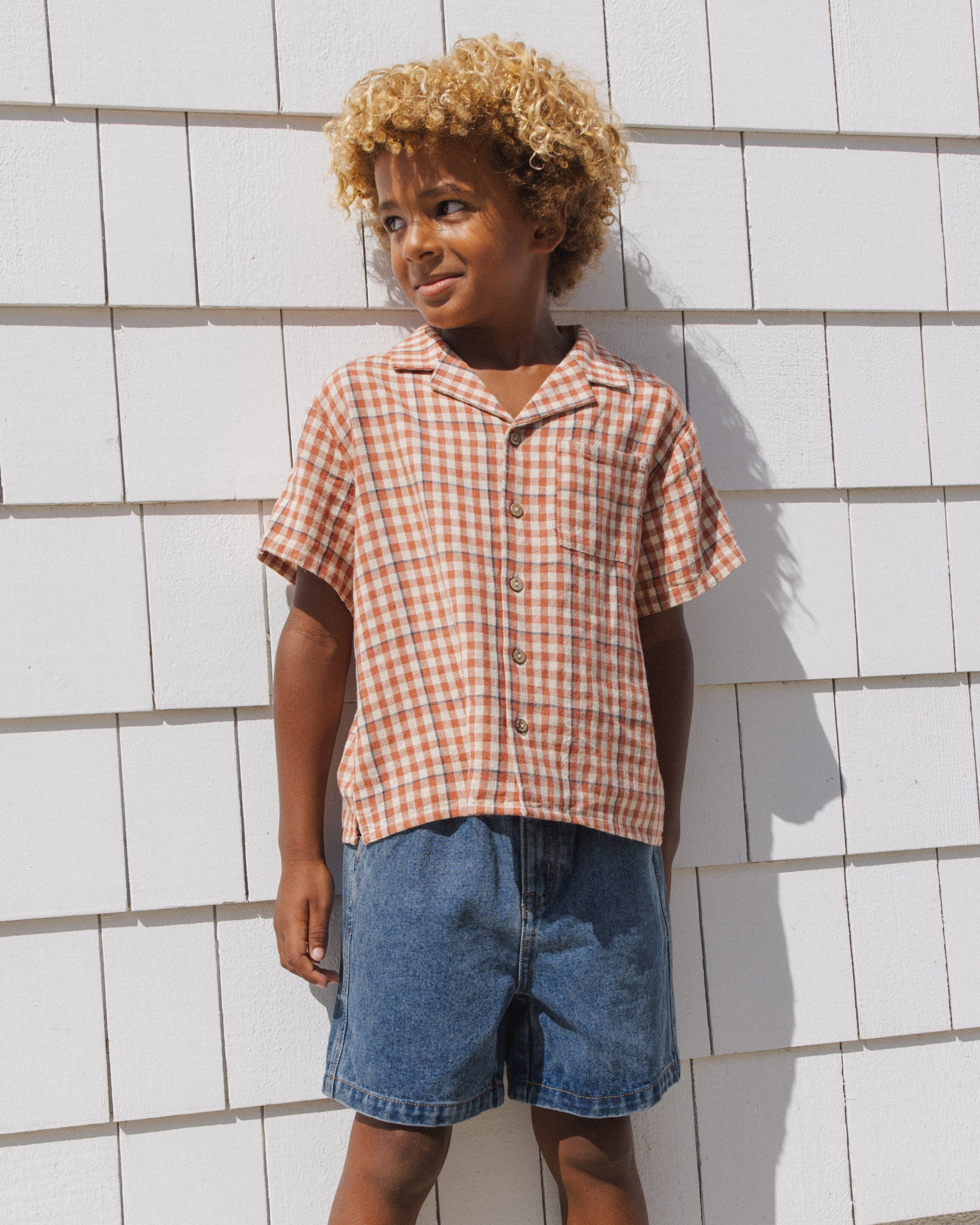 Dawson Short Navy - Rylee + Cru | Kids Clothes | Trendy Baby Clothes | Modern Infant Outfits |
