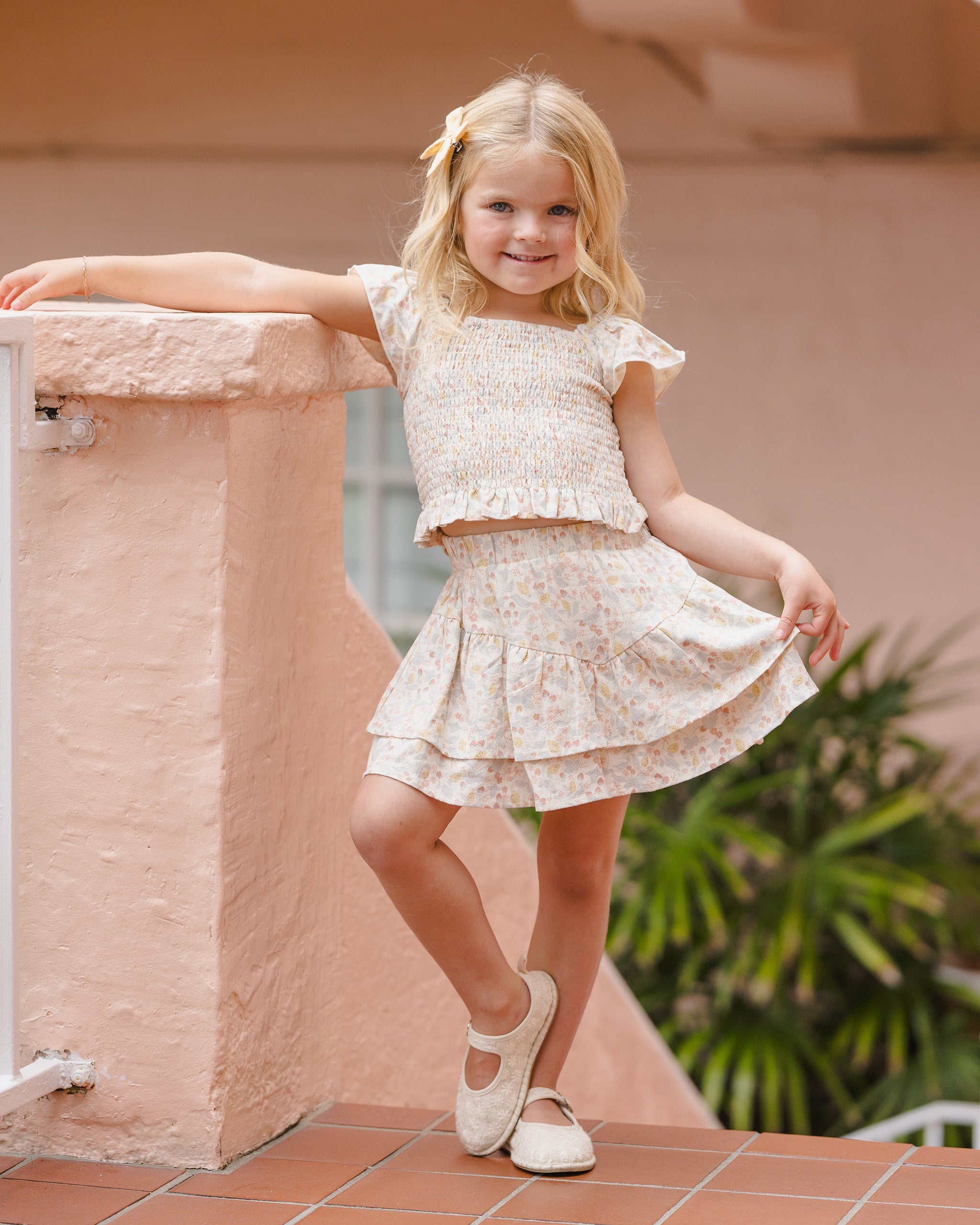 Zayla Top Summer Garden - Rylee + Cru | Kids Clothes | Trendy Baby Clothes | Modern Infant Outfits |