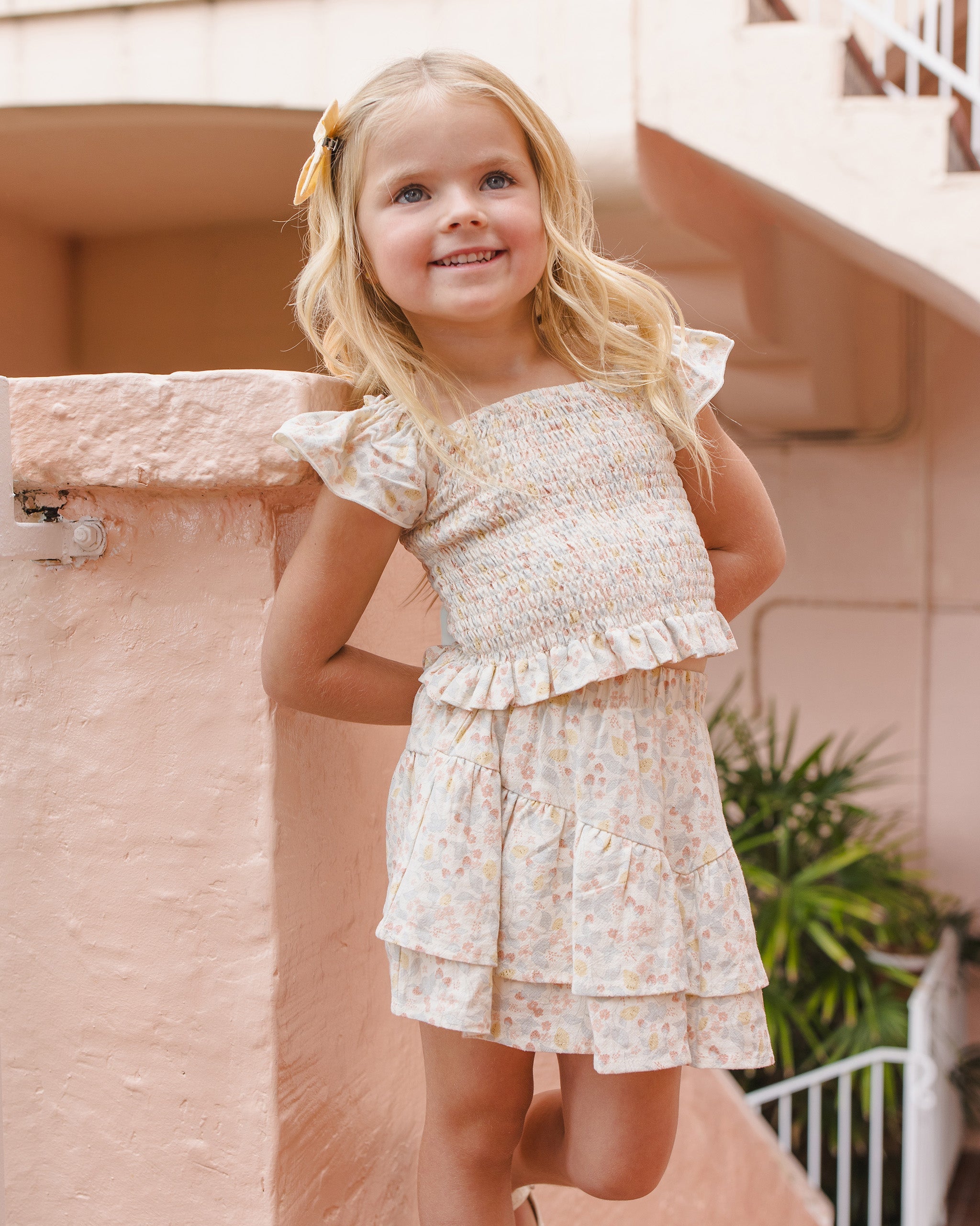 Zayla Top Summer Garden - Rylee + Cru | Kids Clothes | Trendy Baby Clothes | Modern Infant Outfits |