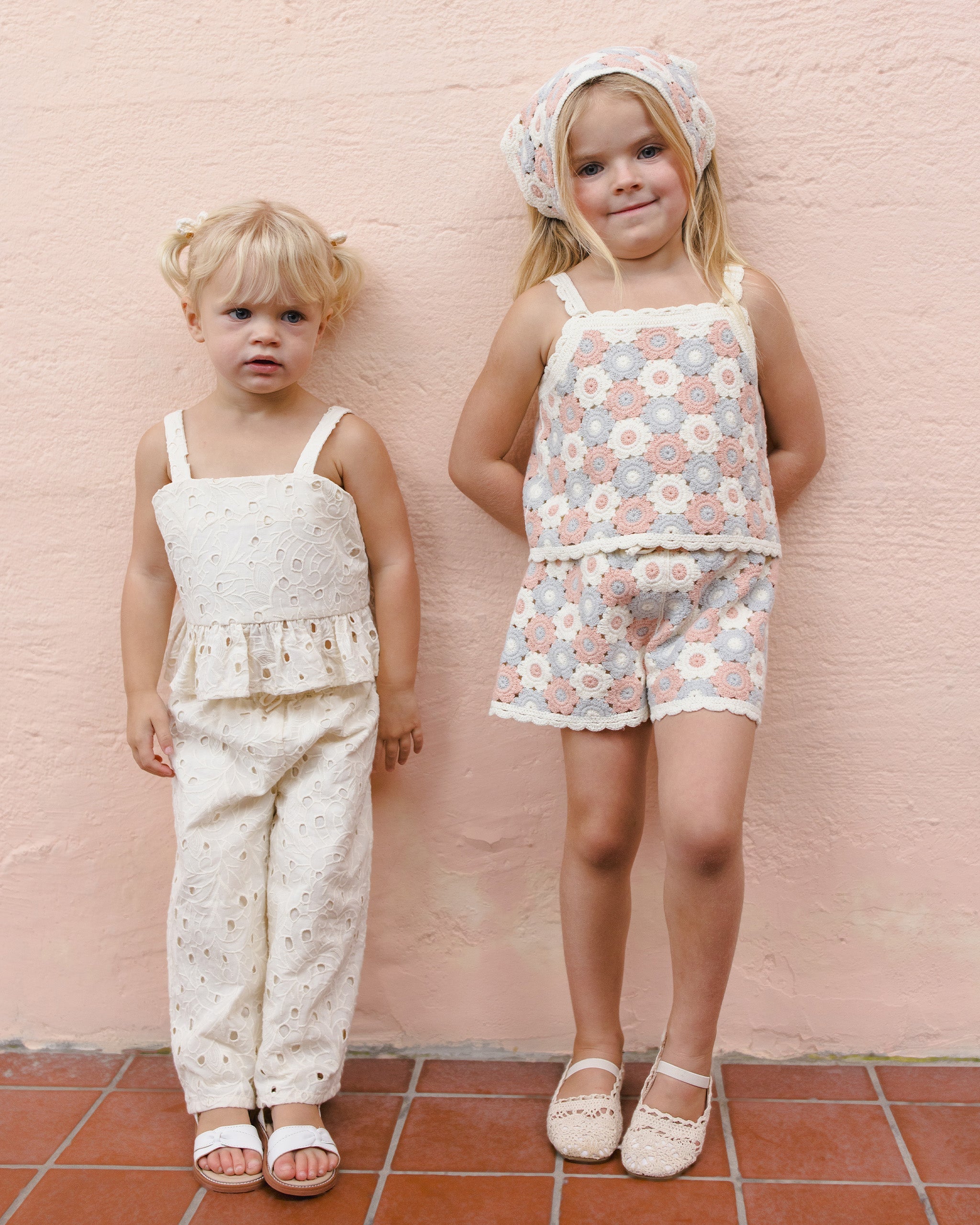 Kayli Set Ivory - Rylee + Cru | Kids Clothes | Trendy Baby Clothes | Modern Infant Outfits |