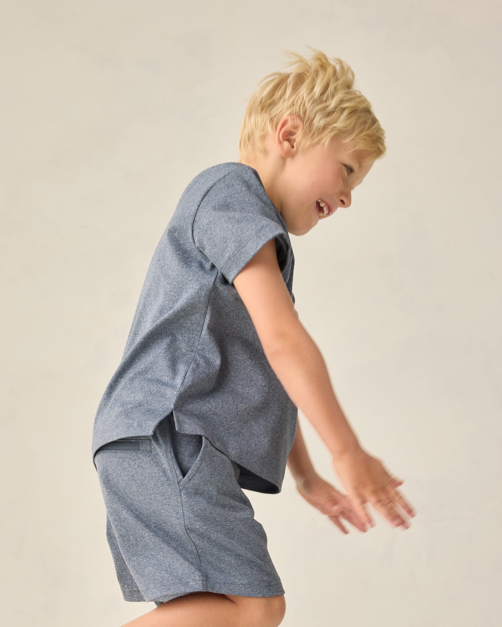 Cove Essential Tee Heathered Marine