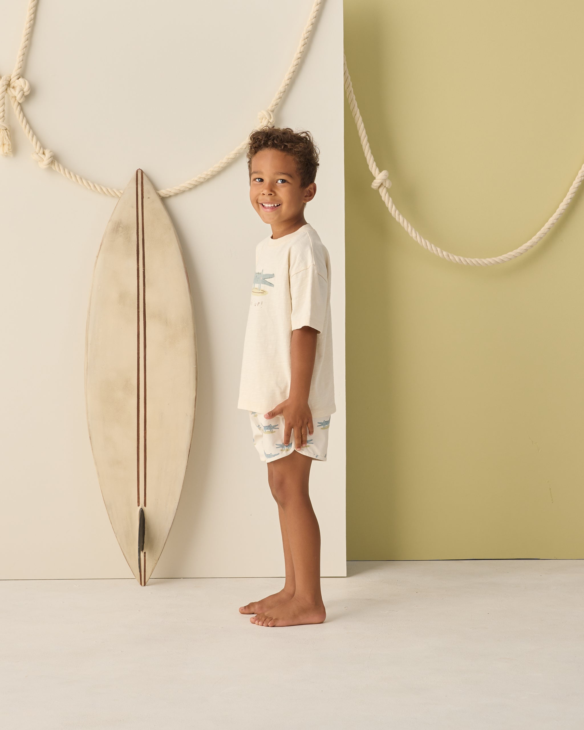 Relaxed Tee Alligator - Rylee + Cru | Kids Clothes | Trendy Baby Clothes | Modern Infant Outfits |