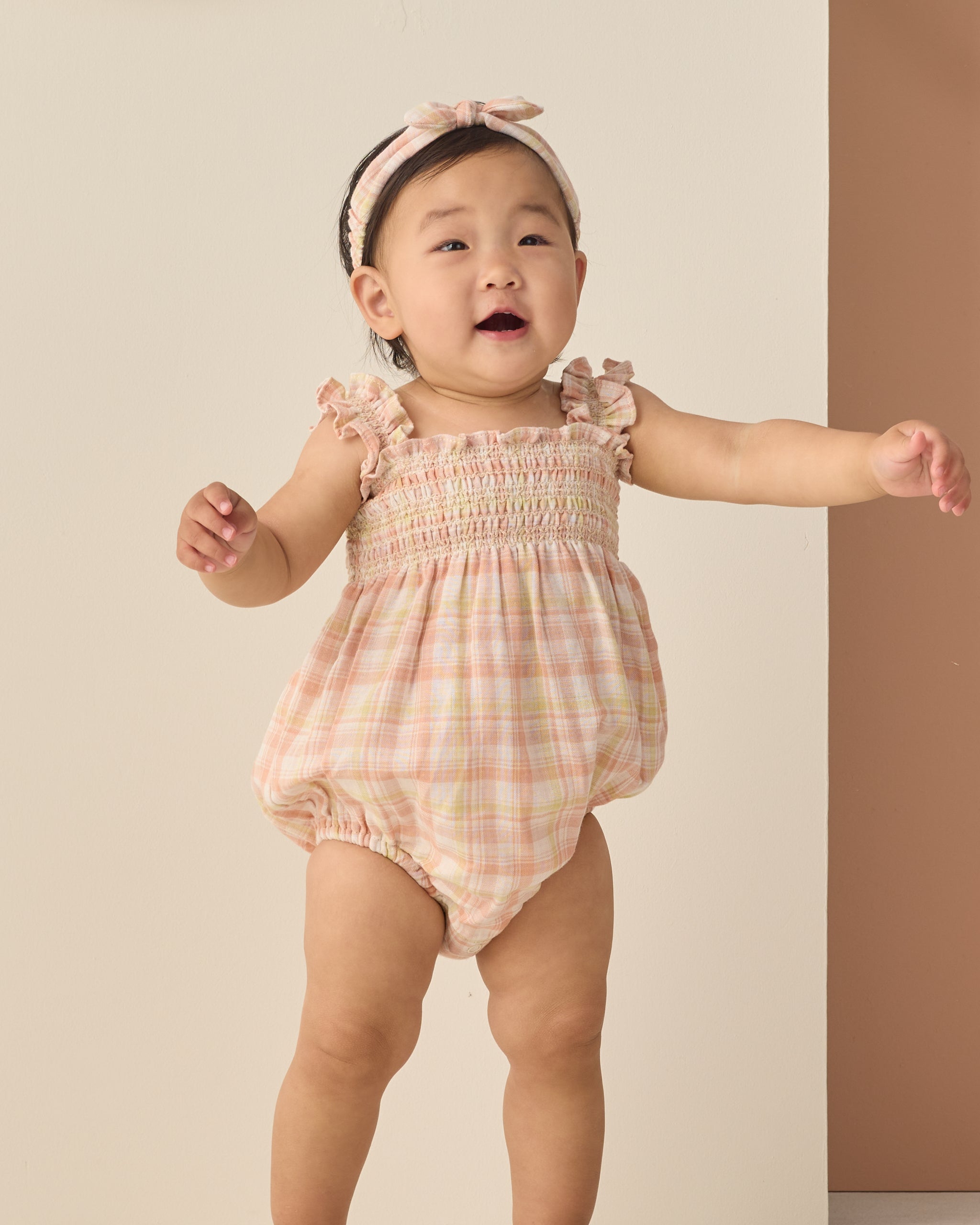 Julia Romper Summer Plaid - Rylee + Cru | Kids Clothes | Trendy Baby Clothes | Modern Infant Outfits |