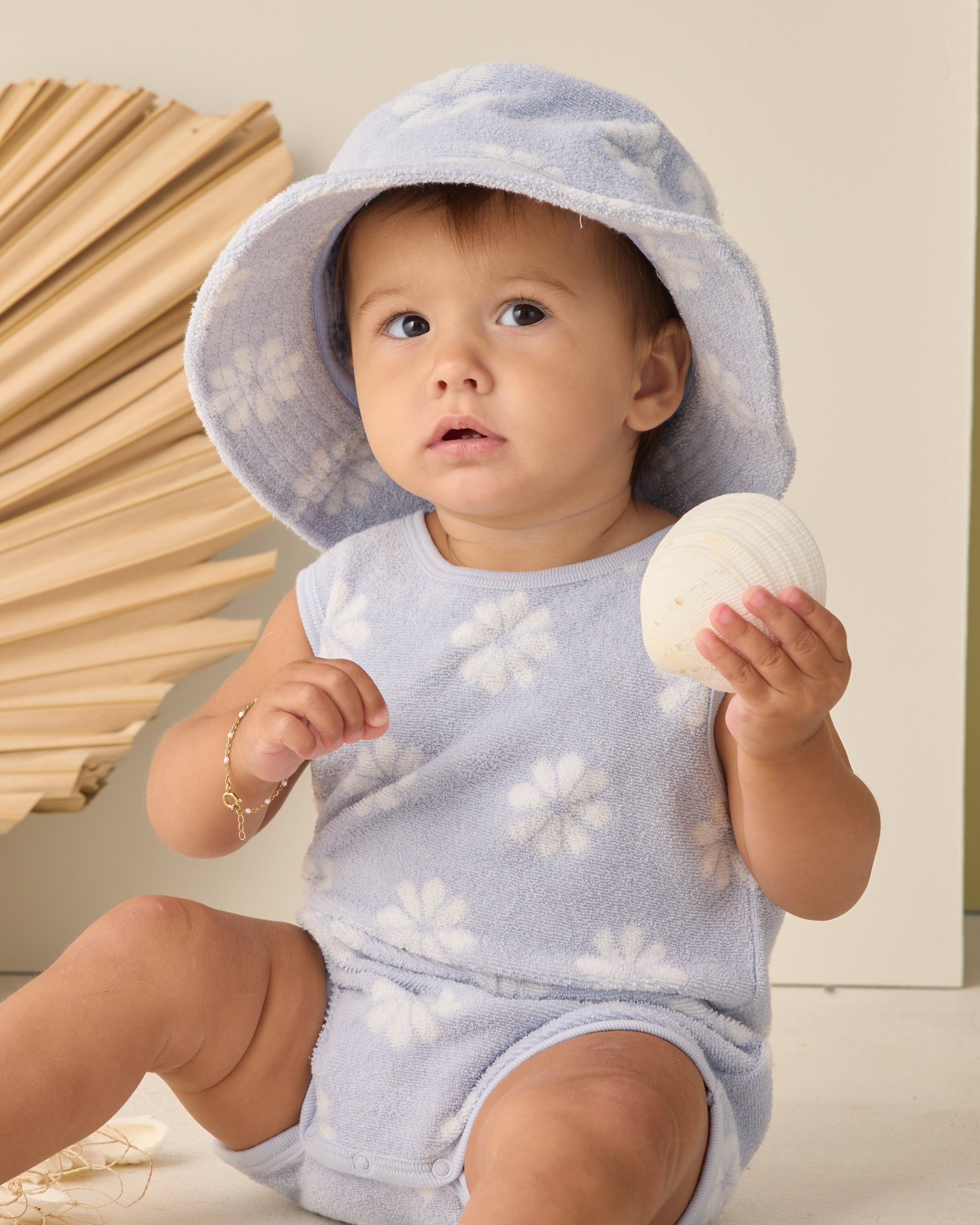 Bucket Hat Periwinkle Daisy - Rylee + Cru | Kids Clothes | Trendy Baby Clothes | Modern Infant Outfits |