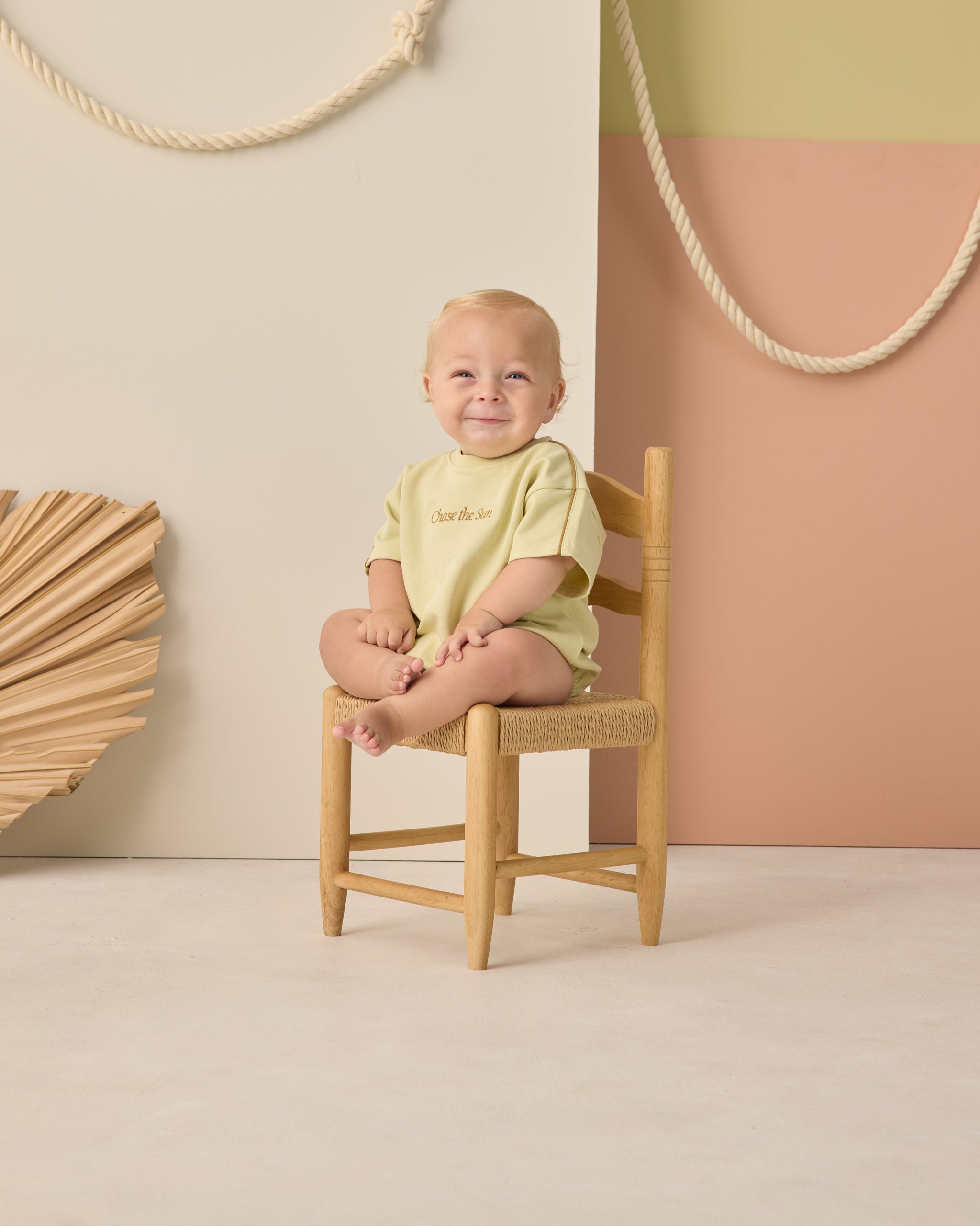 Relaxed Bubble Romper Chase The Sun - Rylee + Cru | Kids Clothes | Trendy Baby Clothes | Modern Infant Outfits |