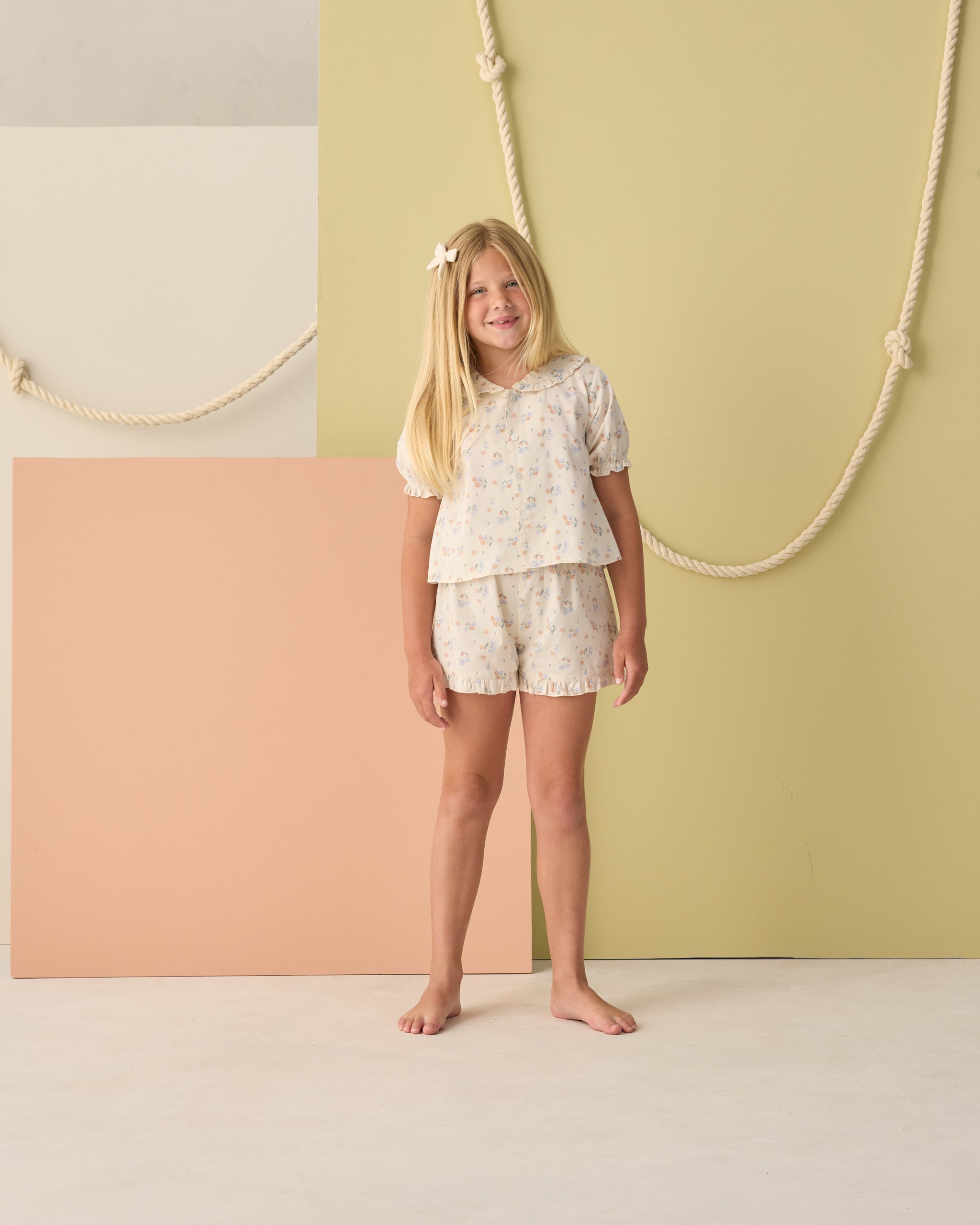 Delilah Pajama Set Pastel Garden - Rylee + Cru | Kids Clothes | Trendy Baby Clothes | Modern Infant Outfits |