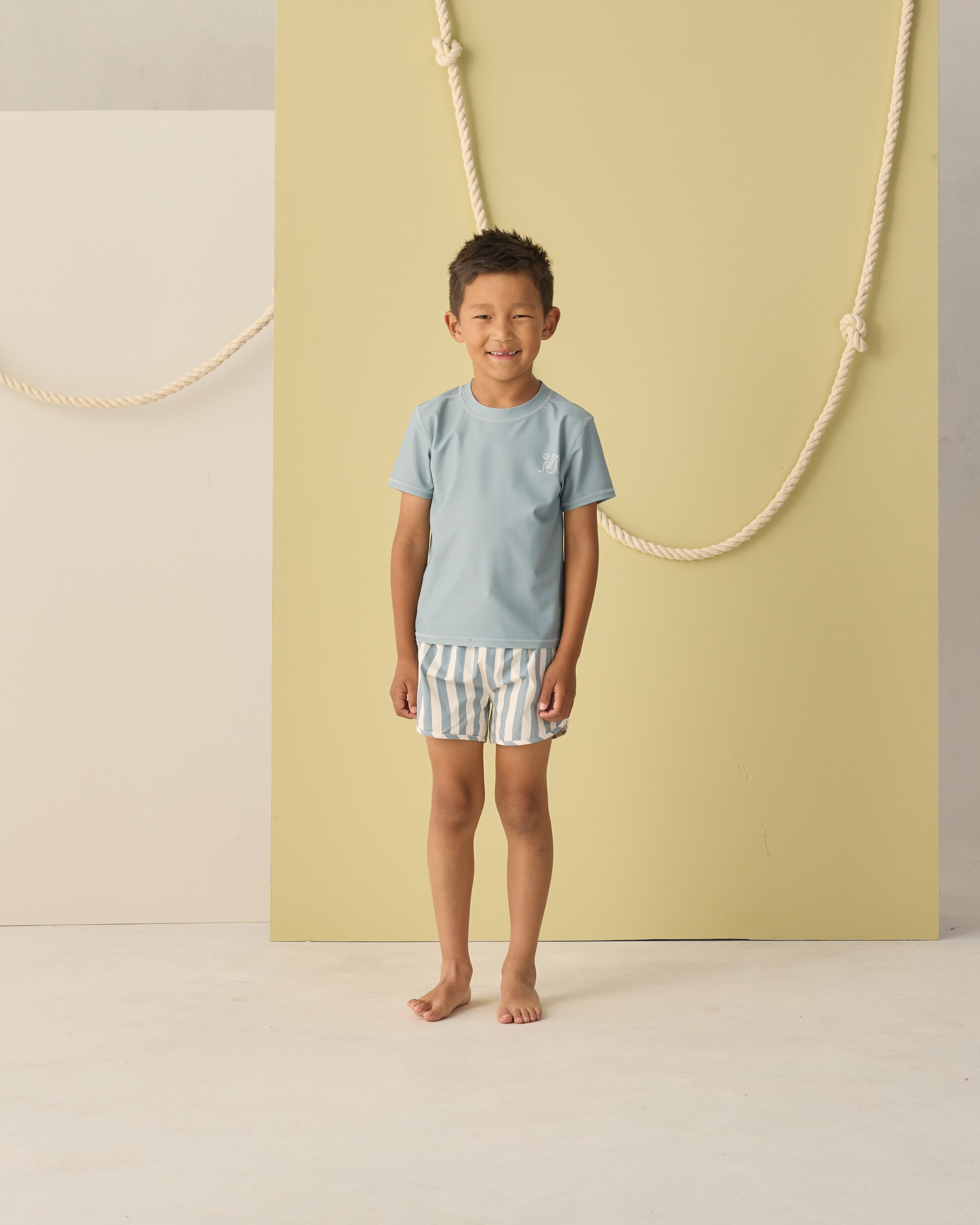 Short Sleeve Rashguard Sea Green - Rylee + Cru | Kids Clothes | Trendy Baby Clothes | Modern Infant Outfits |