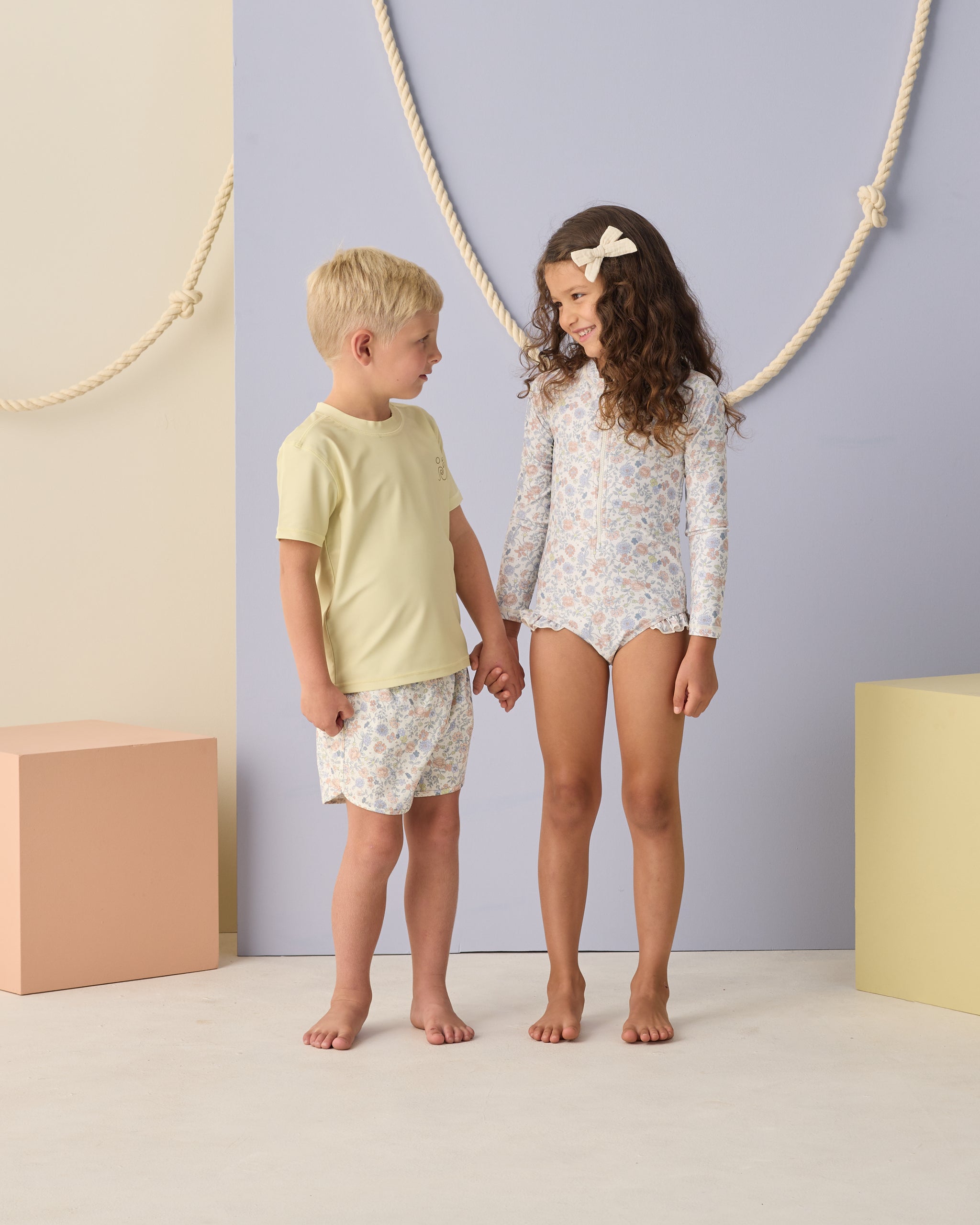 Rashguard One-Piece Bloom - Rylee + Cru | Kids Clothes | Trendy Baby Clothes | Modern Infant Outfits |