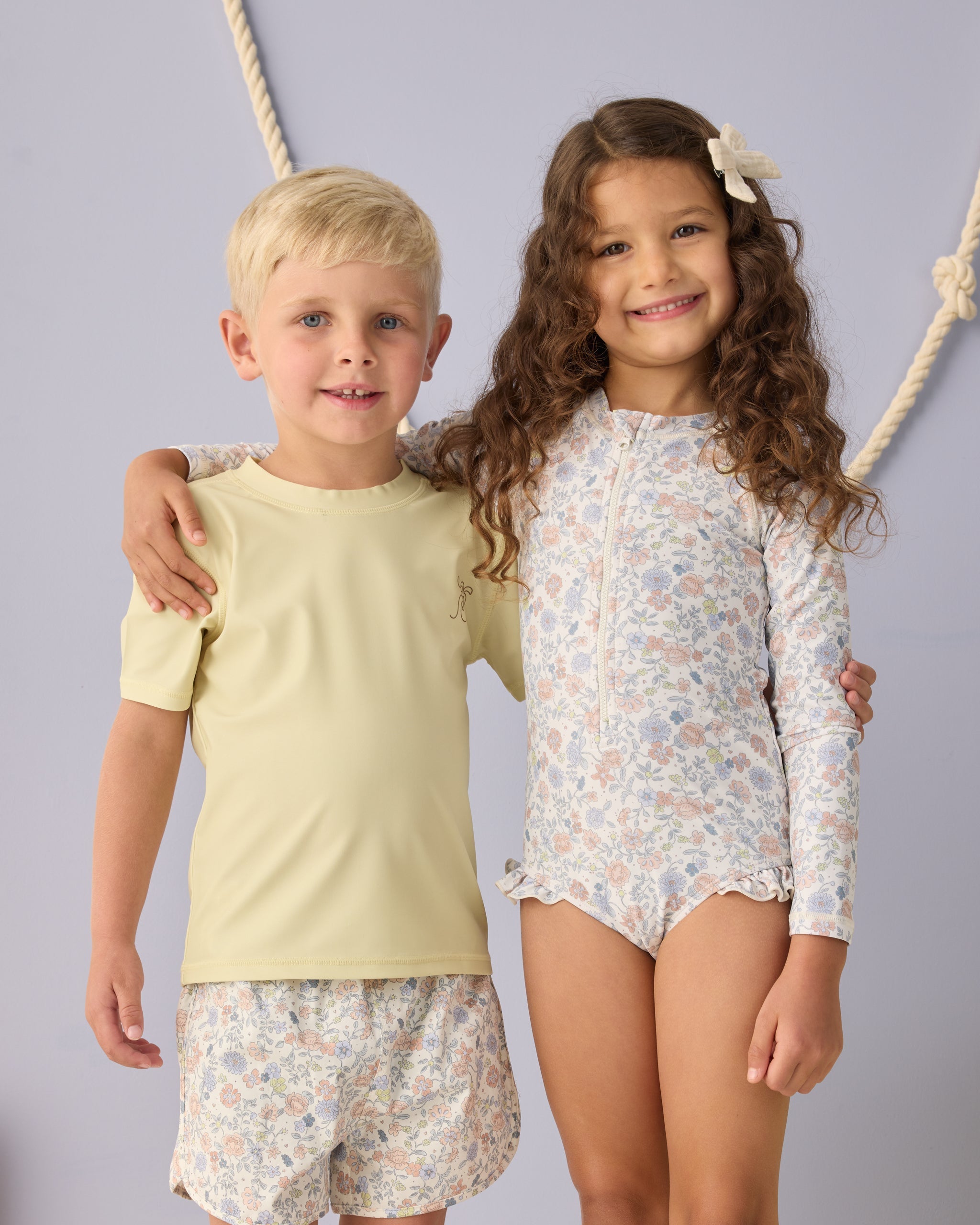 Rashguard One-Piece Bloom - Rylee + Cru | Kids Clothes | Trendy Baby Clothes | Modern Infant Outfits |