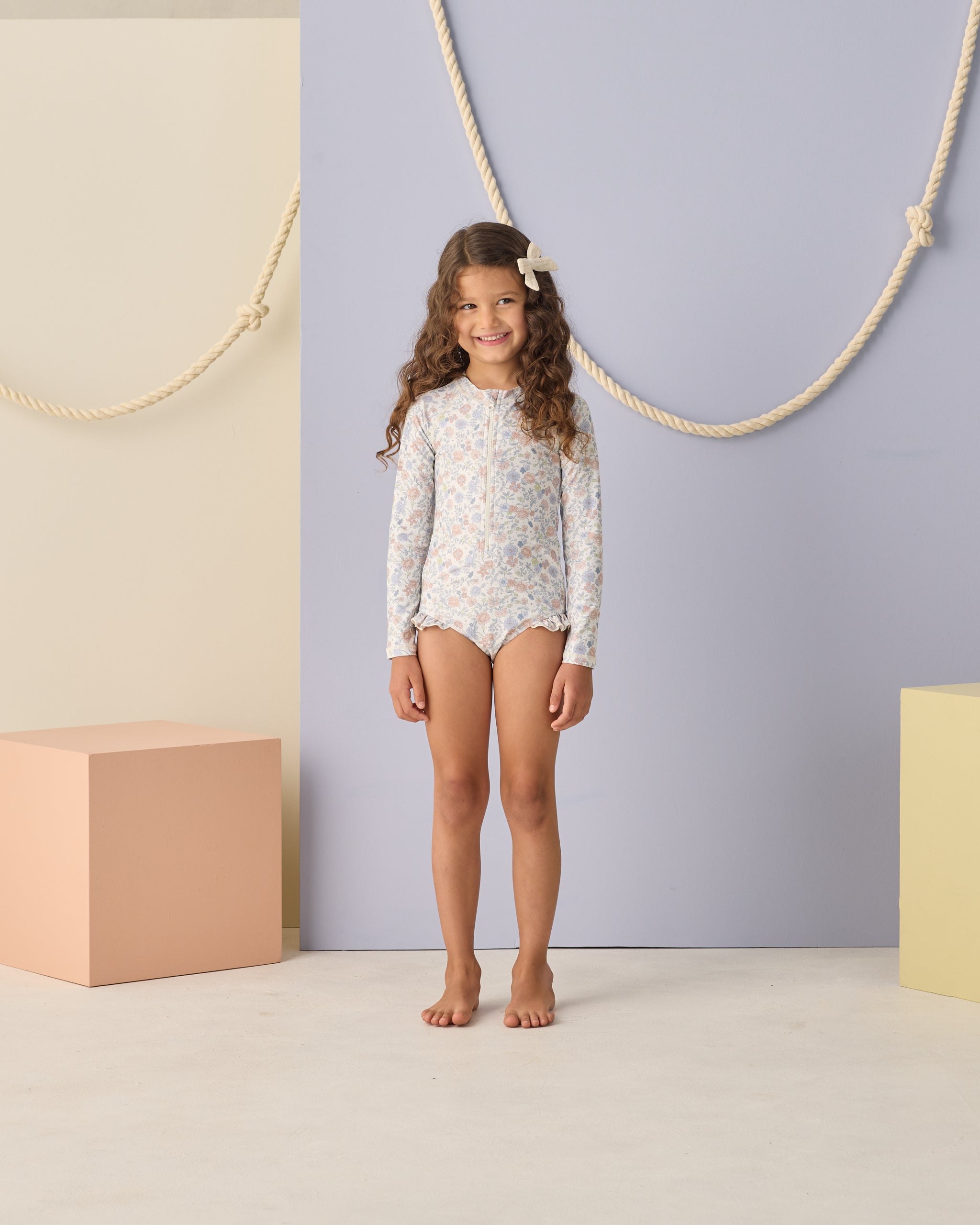 Rashguard One-Piece Bloom - Rylee + Cru | Kids Clothes | Trendy Baby Clothes | Modern Infant Outfits |