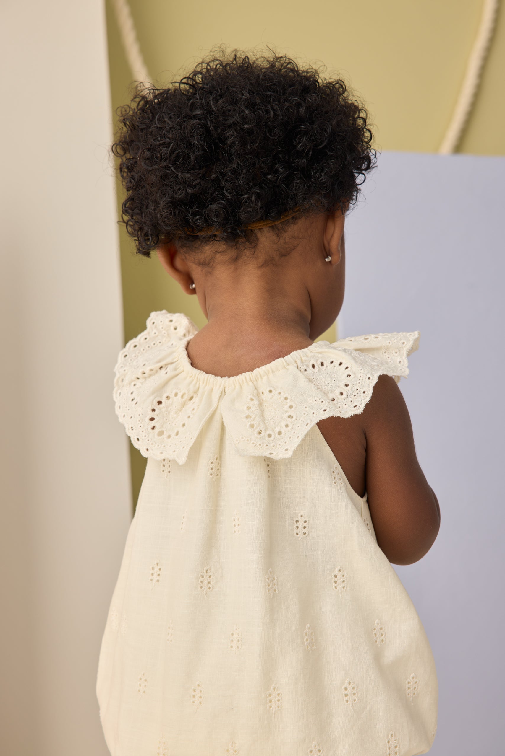 Myla Romper Ivory - Rylee + Cru | Kids Clothes | Trendy Baby Clothes | Modern Infant Outfits |