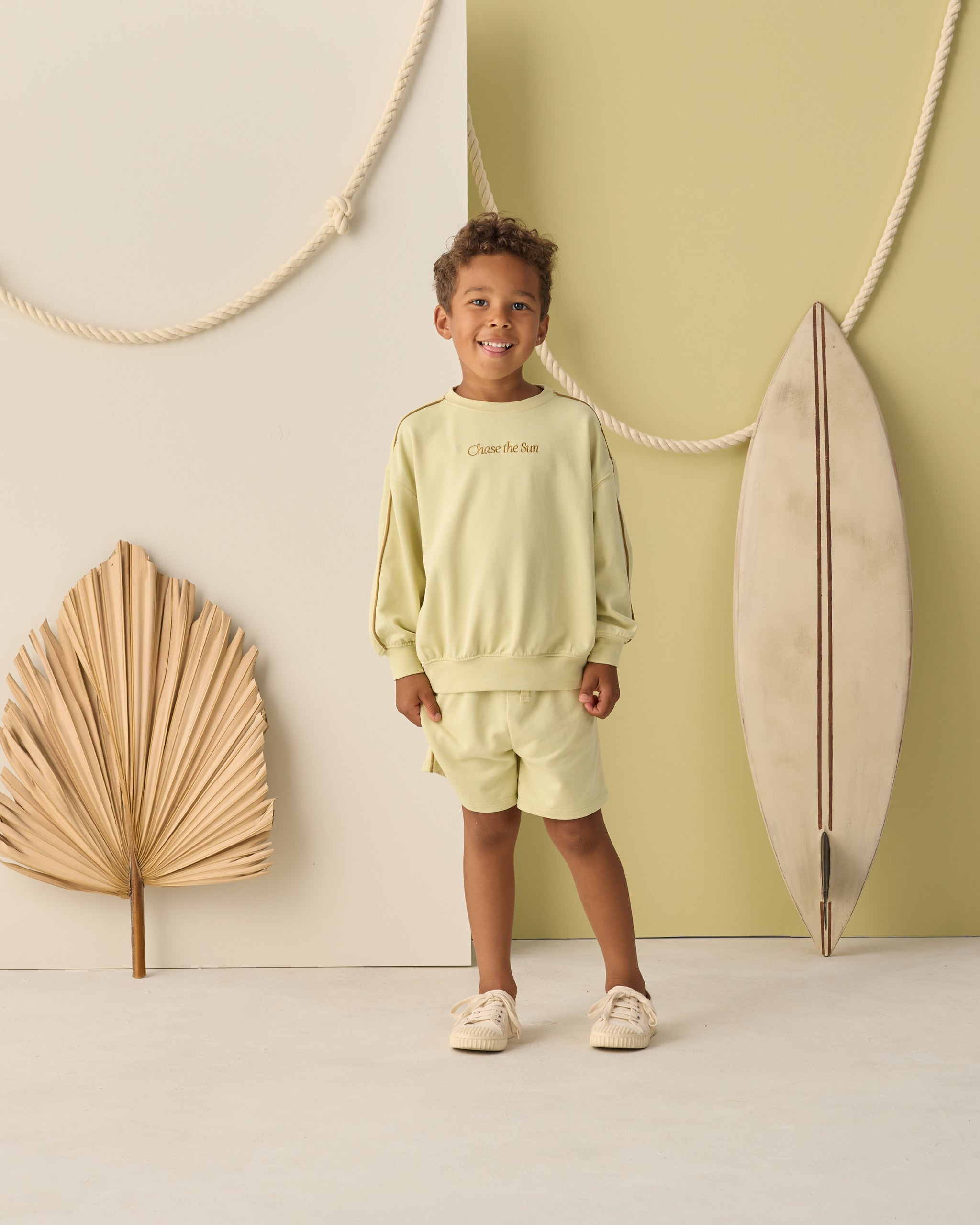 Relaxed Sweatshirt Chase The Sun - Rylee + Cru | Kids Clothes | Trendy Baby Clothes | Modern Infant Outfits |