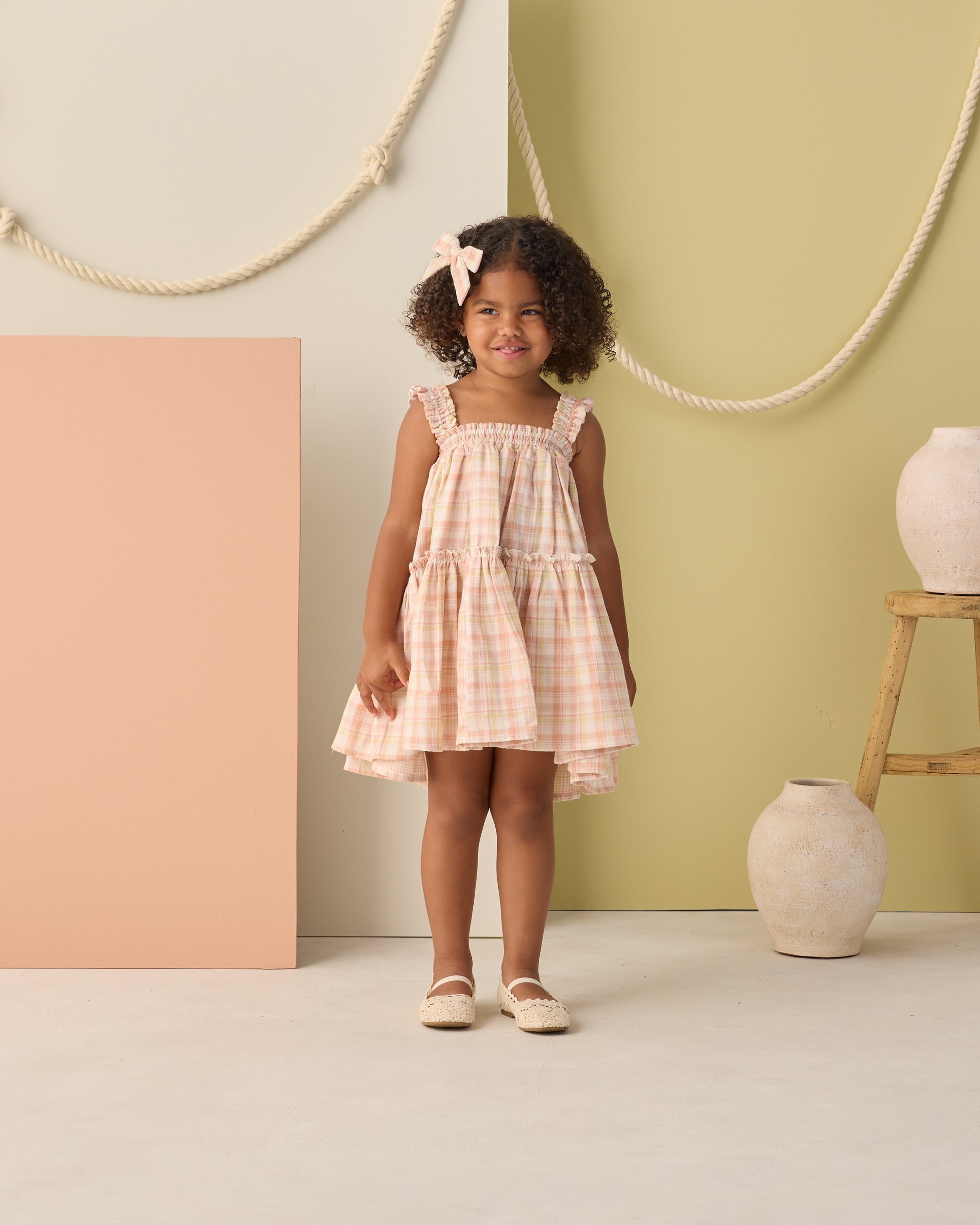 Cicily Dress Summer Plaid - Rylee + Cru | Kids Clothes | Trendy Baby Clothes | Modern Infant Outfits |