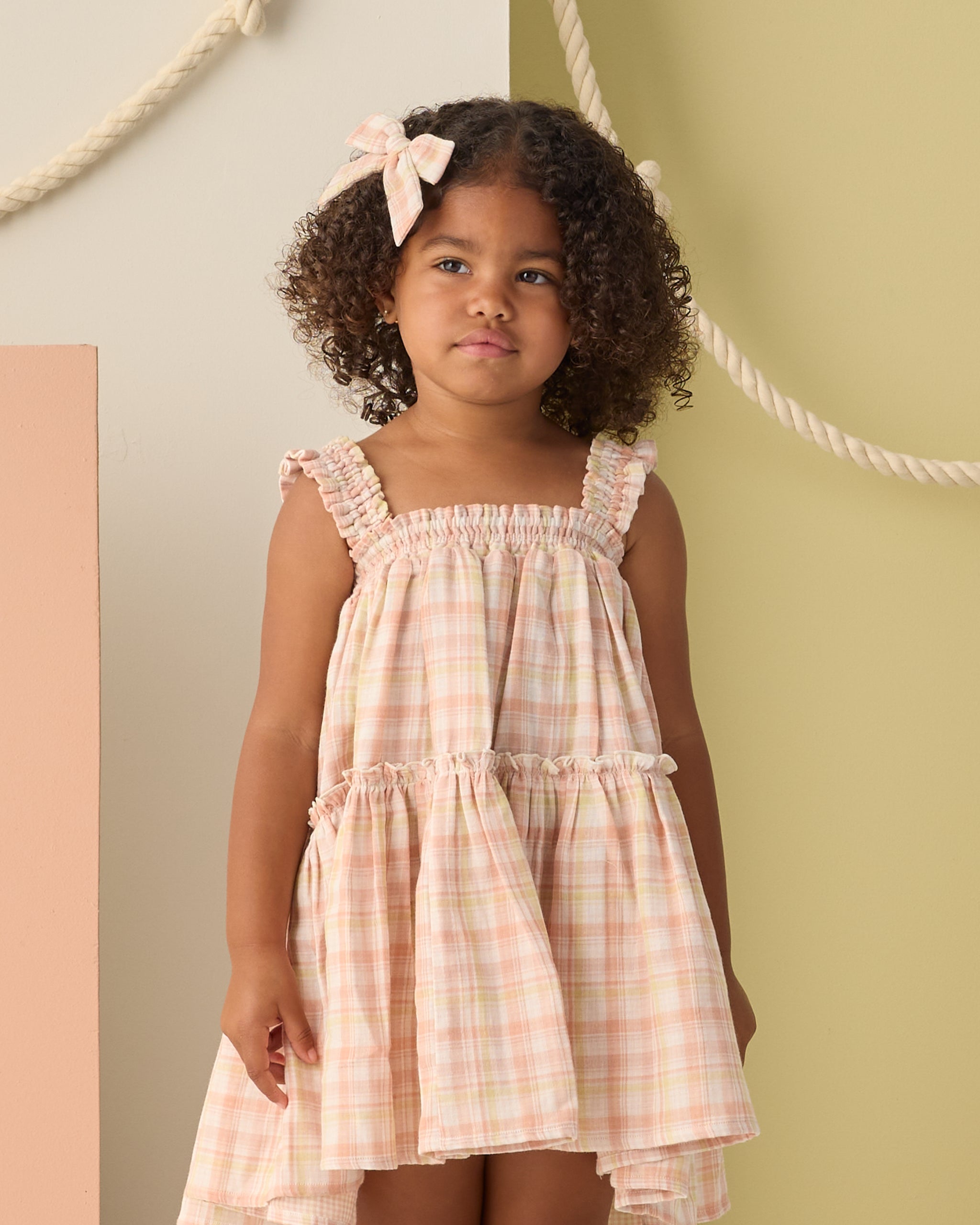 Cicily Dress Summer Plaid - Rylee + Cru | Kids Clothes | Trendy Baby Clothes | Modern Infant Outfits |