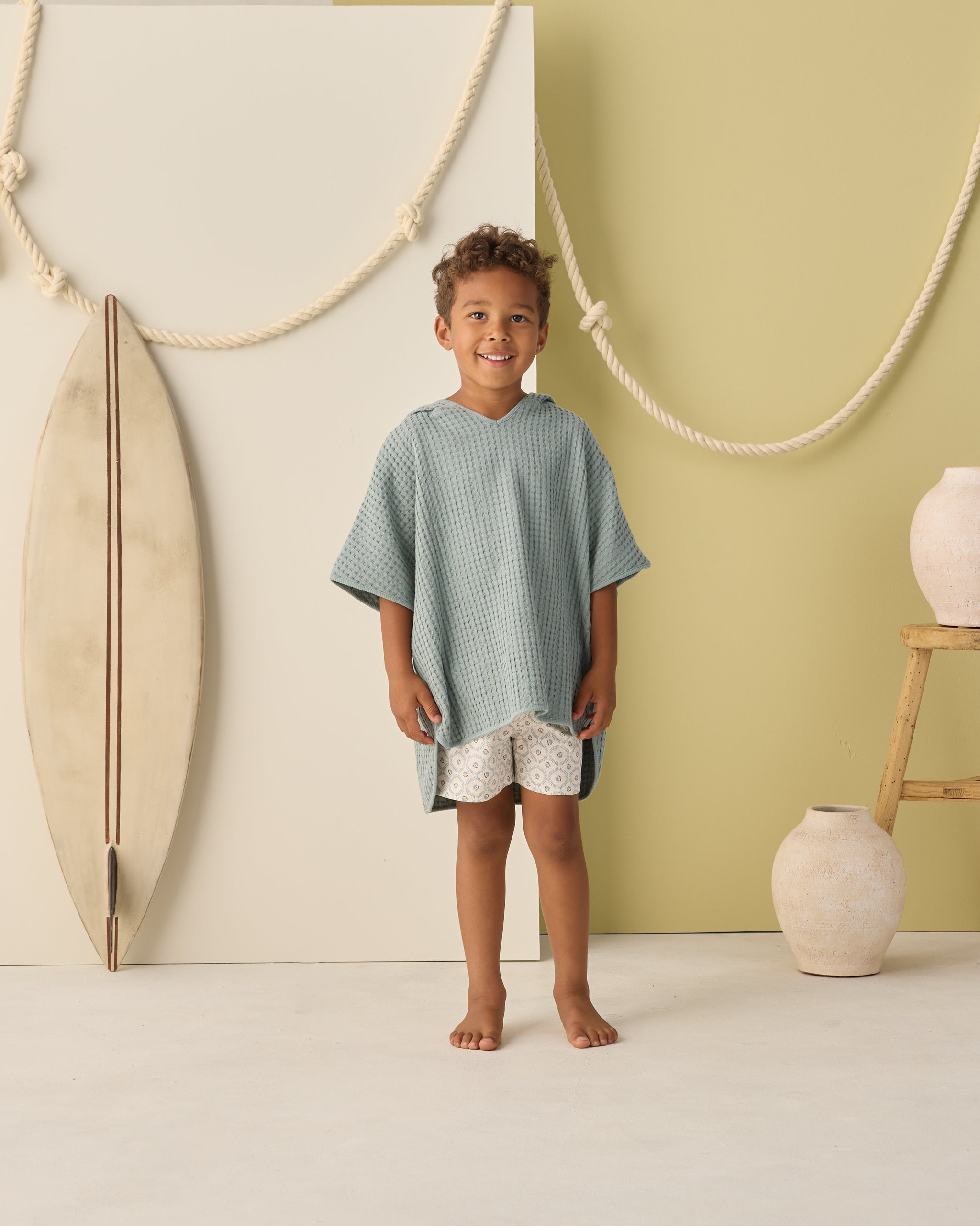 Beach Poncho Sea Green - Rylee + Cru | Kids Clothes | Trendy Baby Clothes | Modern Infant Outfits |