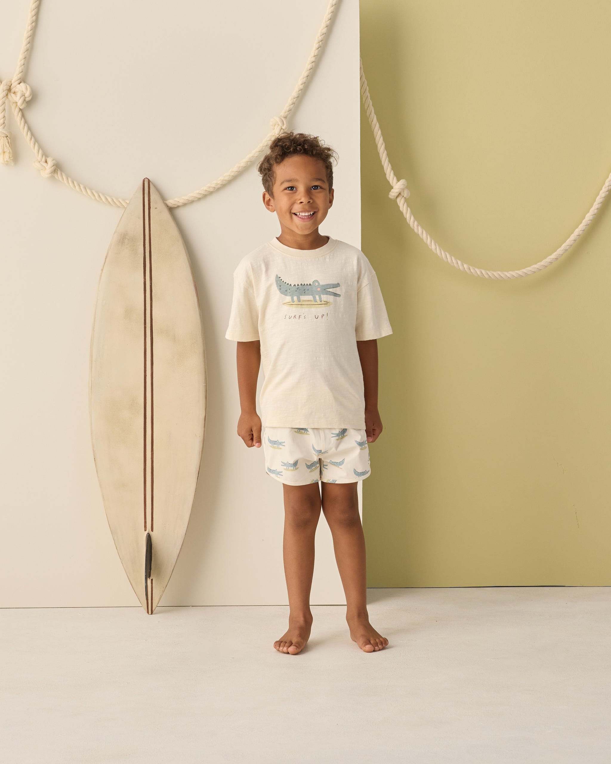 Swim Trunk Alligators - Rylee + Cru | Kids Clothes | Trendy Baby Clothes | Modern Infant Outfits |