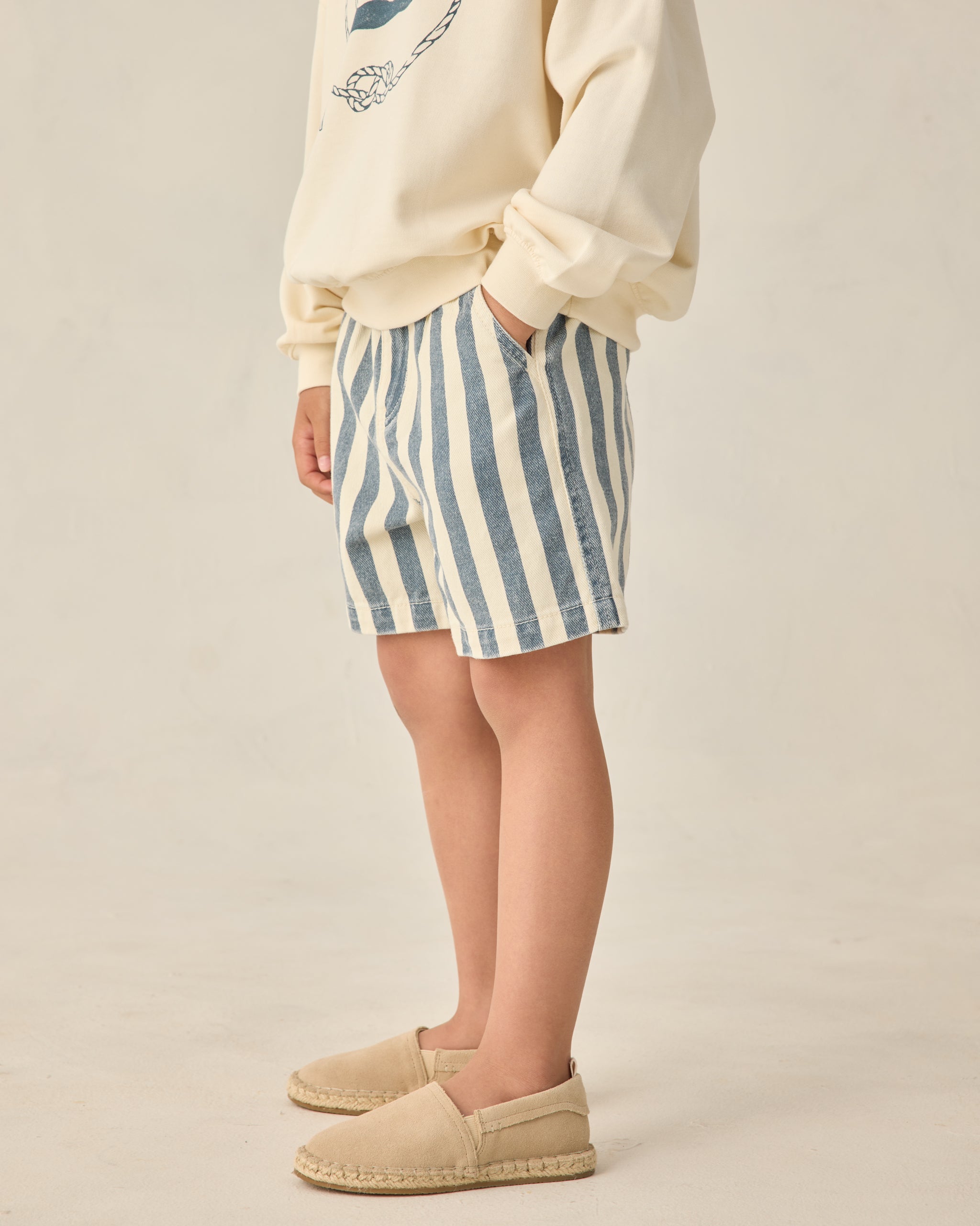 Dawson Short Navy Stripe - Rylee + Cru | Kids Clothes | Trendy Baby Clothes | Modern Infant Outfits |