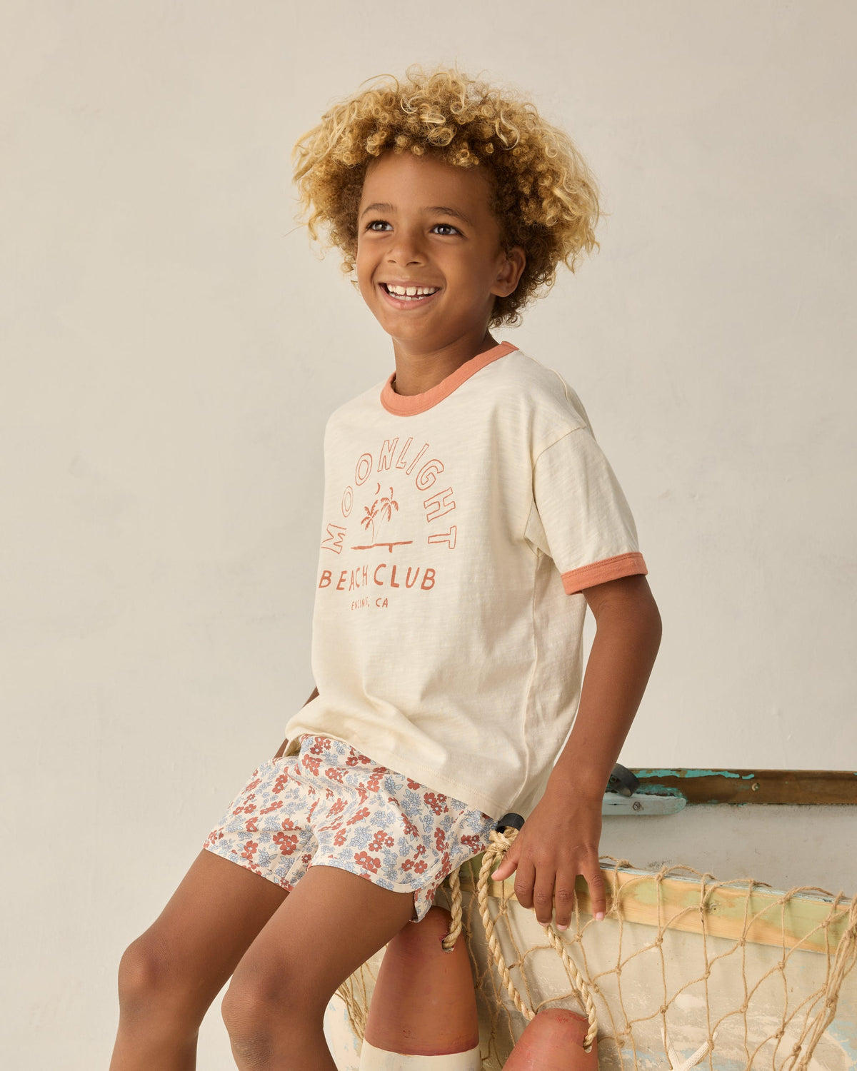 Ringer Tee Moonlight - Rylee + Cru | Kids Clothes | Trendy Baby Clothes | Modern Infant Outfits |