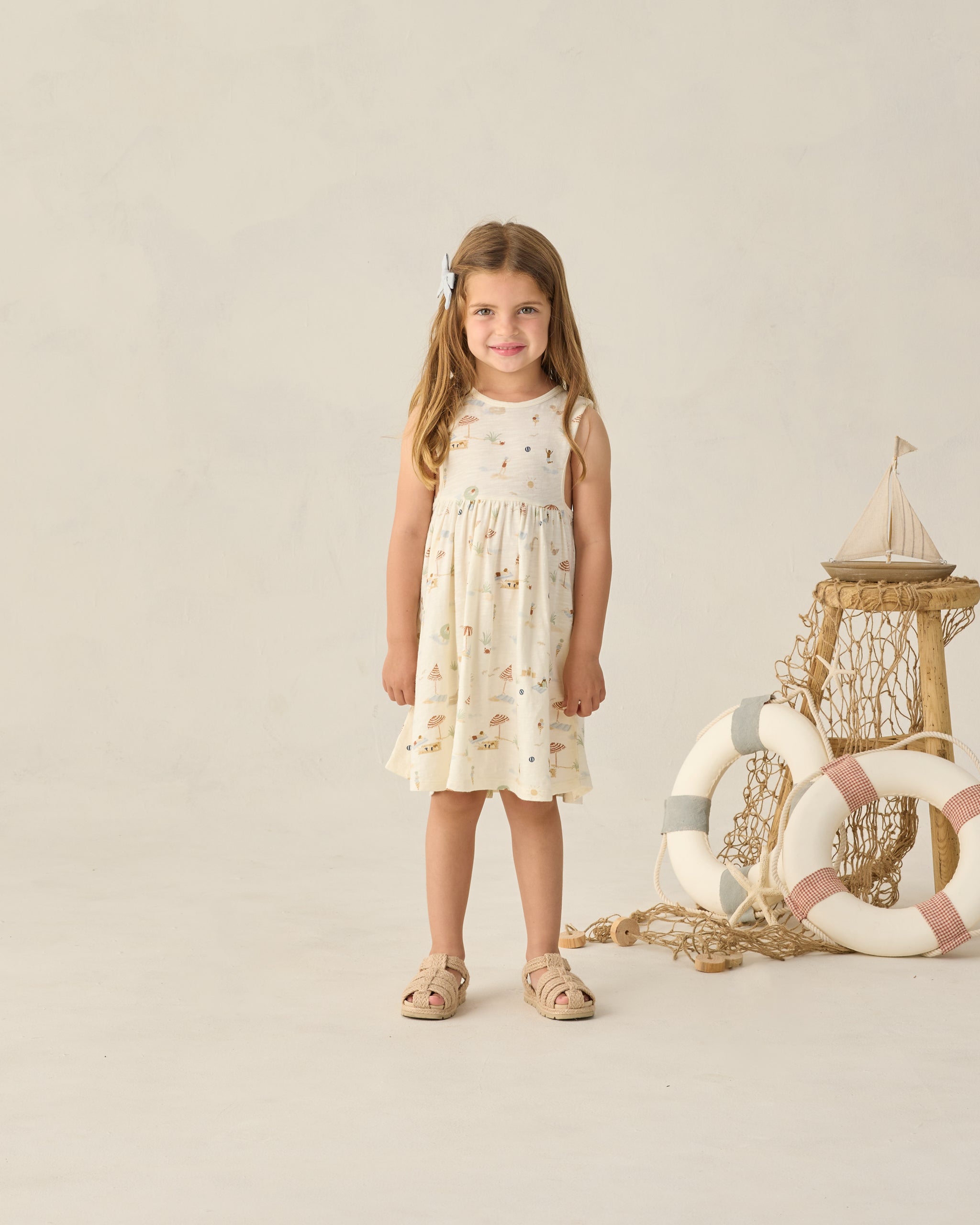 Layla Dress Beach Day - Rylee + Cru | Kids Clothes | Trendy Baby Clothes | Modern Infant Outfits |