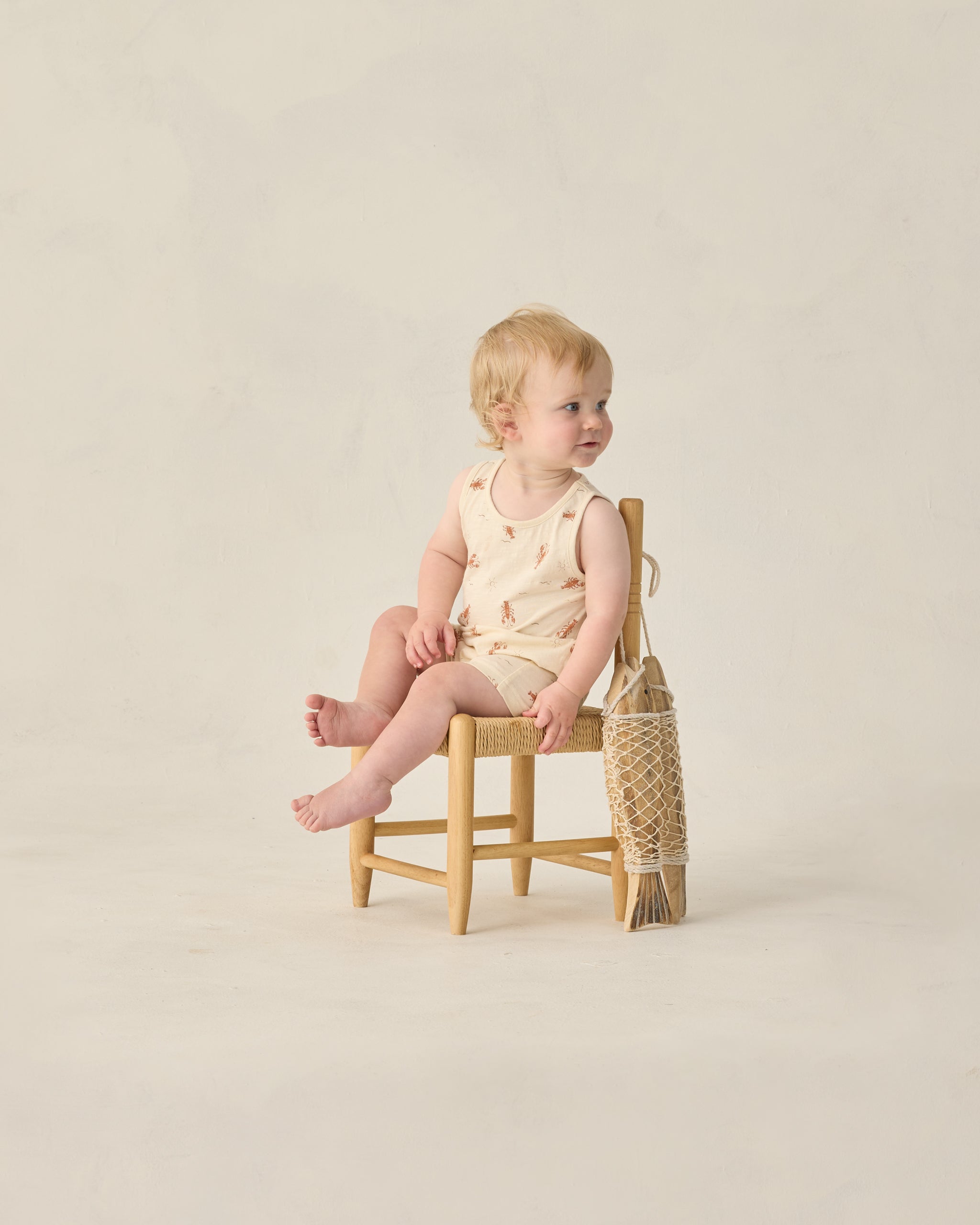 Sleeveless One-Piece Lobster - Rylee + Cru | Kids Clothes | Trendy Baby Clothes | Modern Infant Outfits |