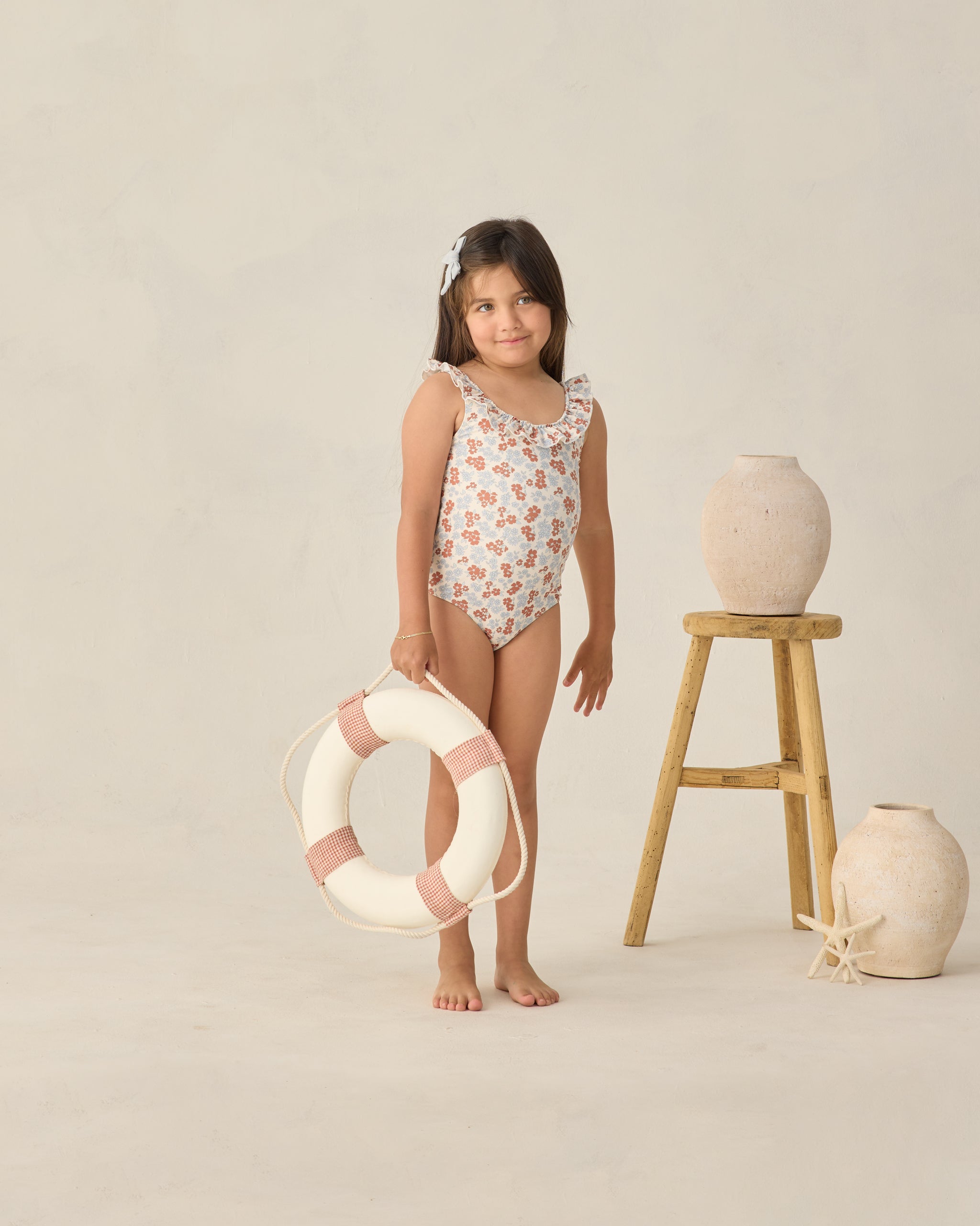 Giana One-Piece Americana Floral - Rylee + Cru | Kids Clothes | Trendy Baby Clothes | Modern Infant Outfits |