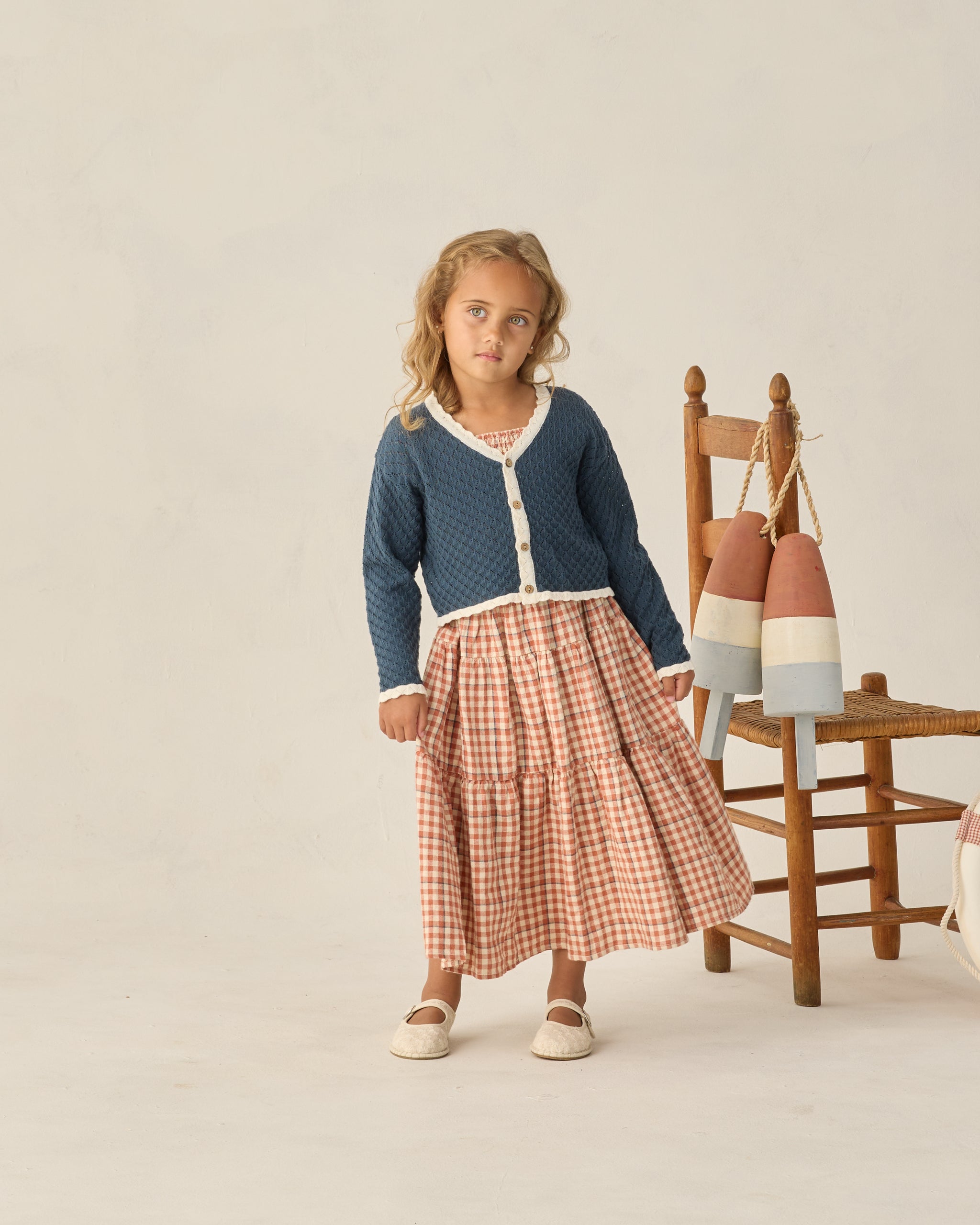 Ella Cardigan Navy - Rylee + Cru | Kids Clothes | Trendy Baby Clothes | Modern Infant Outfits |