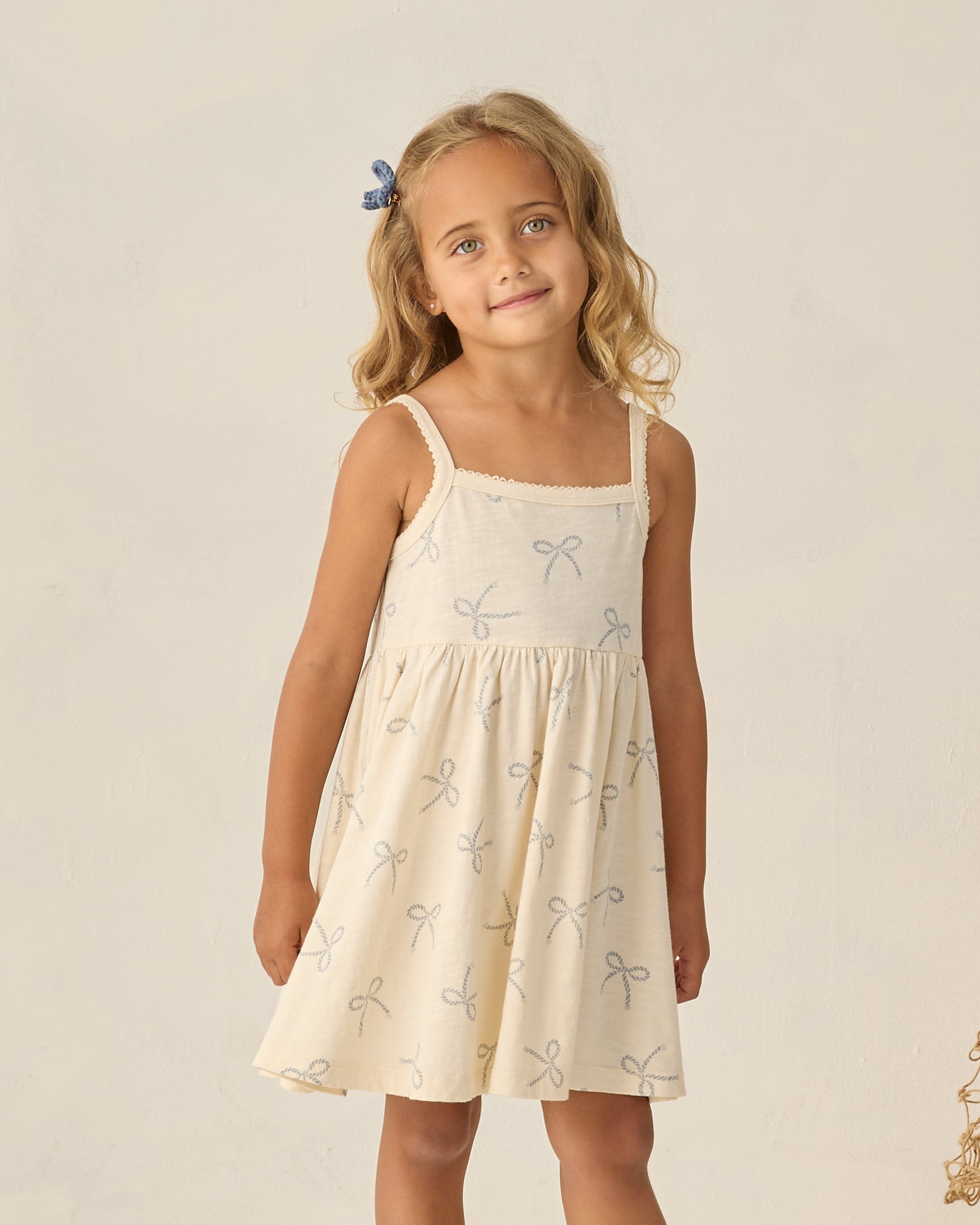 Lea Dress Sailor Bows - Rylee + Cru | Kids Clothes | Trendy Baby Clothes | Modern Infant Outfits |