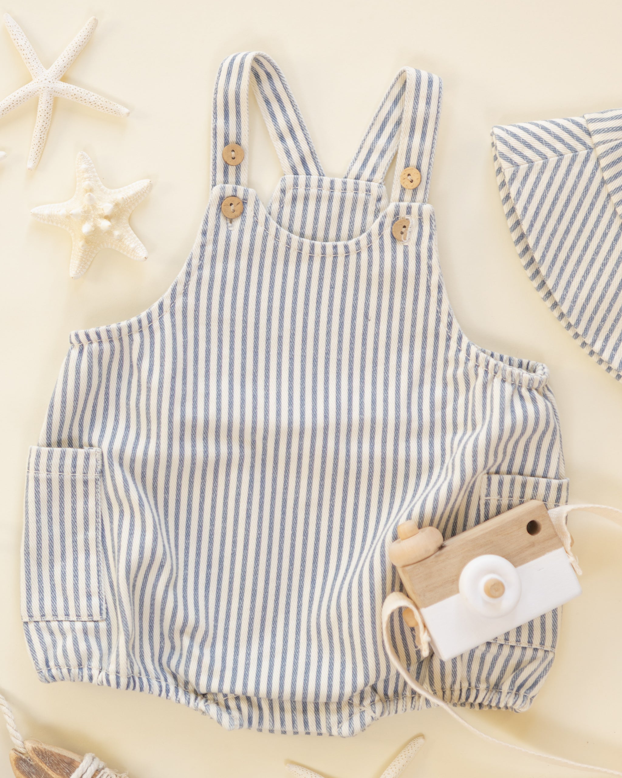 Lou Romper Railroad Stripe
